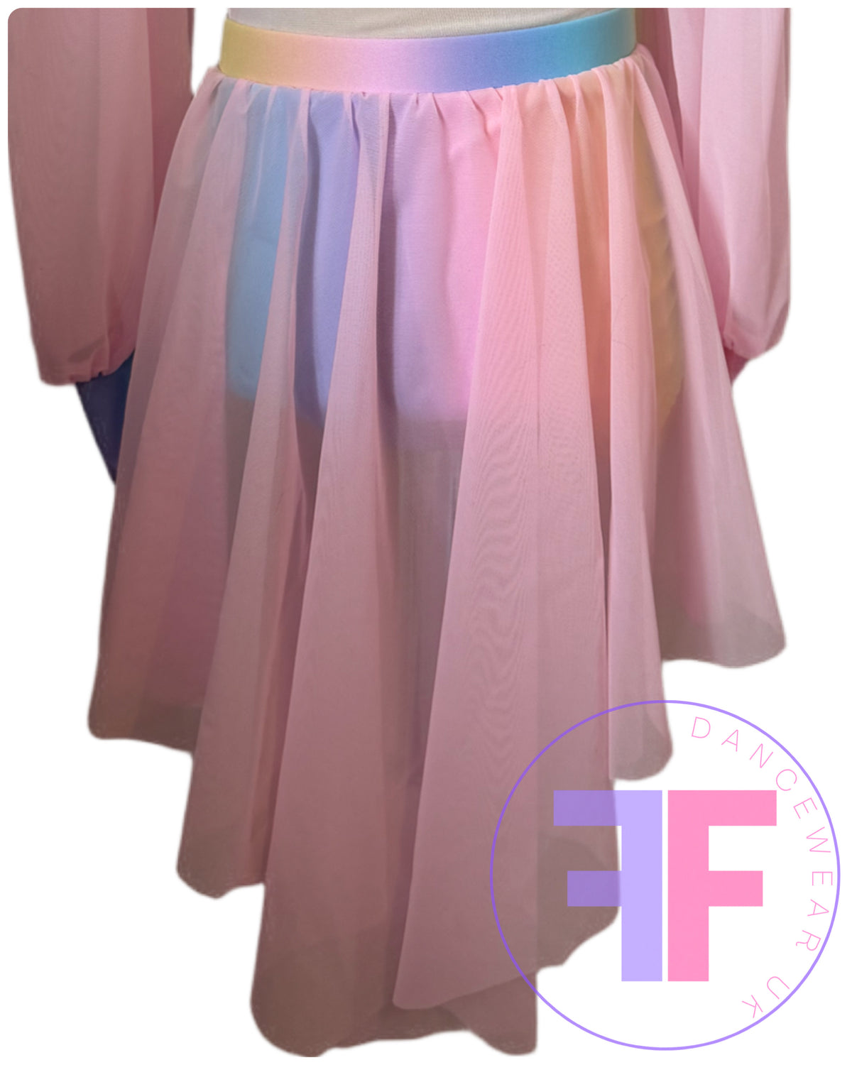 ANNA - Pastel Rainbow Sleeved Crop & Pants (Child & Adult Sizes)