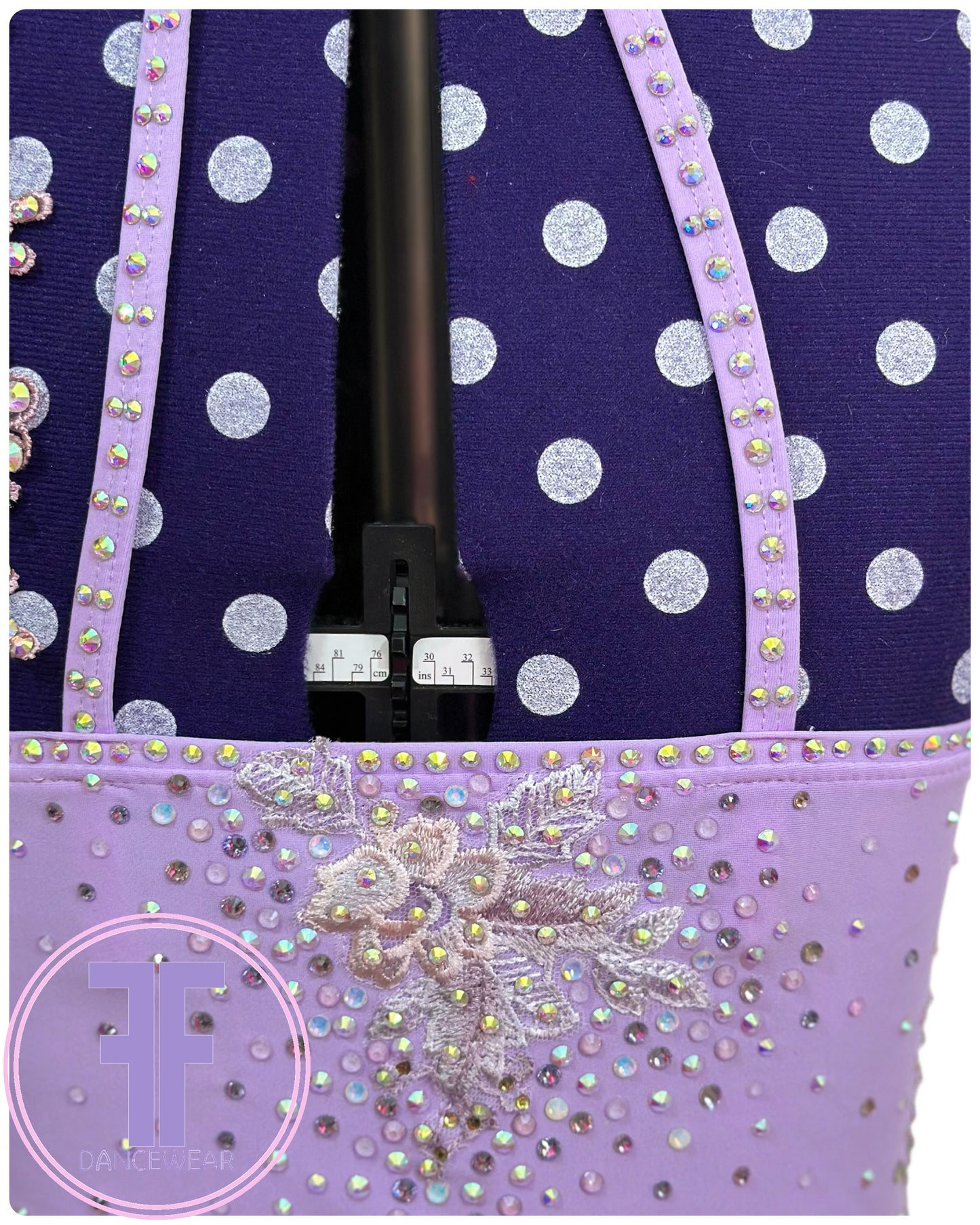 BESPOKE Violet Stoned Lyrical / Contemporary Dance Costume (AS)