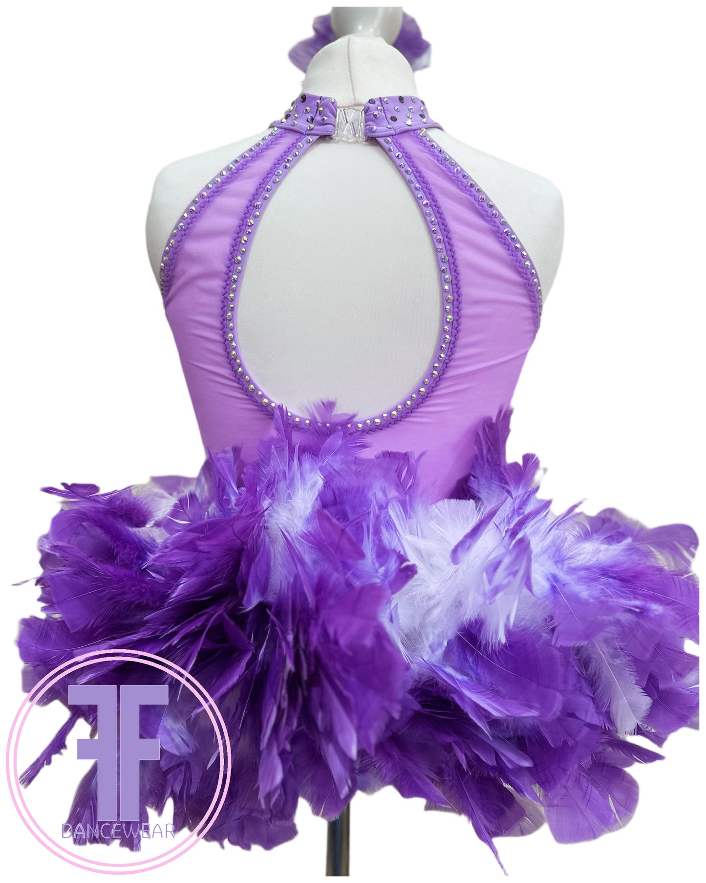 BESPOKE Lilac Stoned Modern / Jazz / Tap Dance Costume (11/12 yrs)
