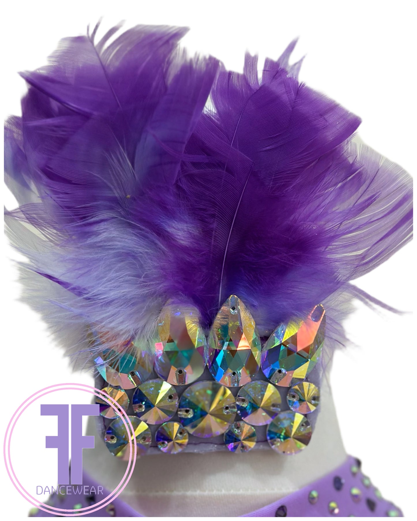 BESPOKE Lilac Stoned Modern / Jazz / Tap Dance Costume (11/12 yrs)