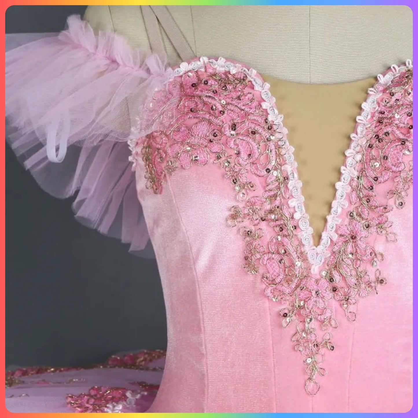 Pink Velvet Off the Shoulder Professional Ballet Pancake Tutu (Child & Adult Sizes)