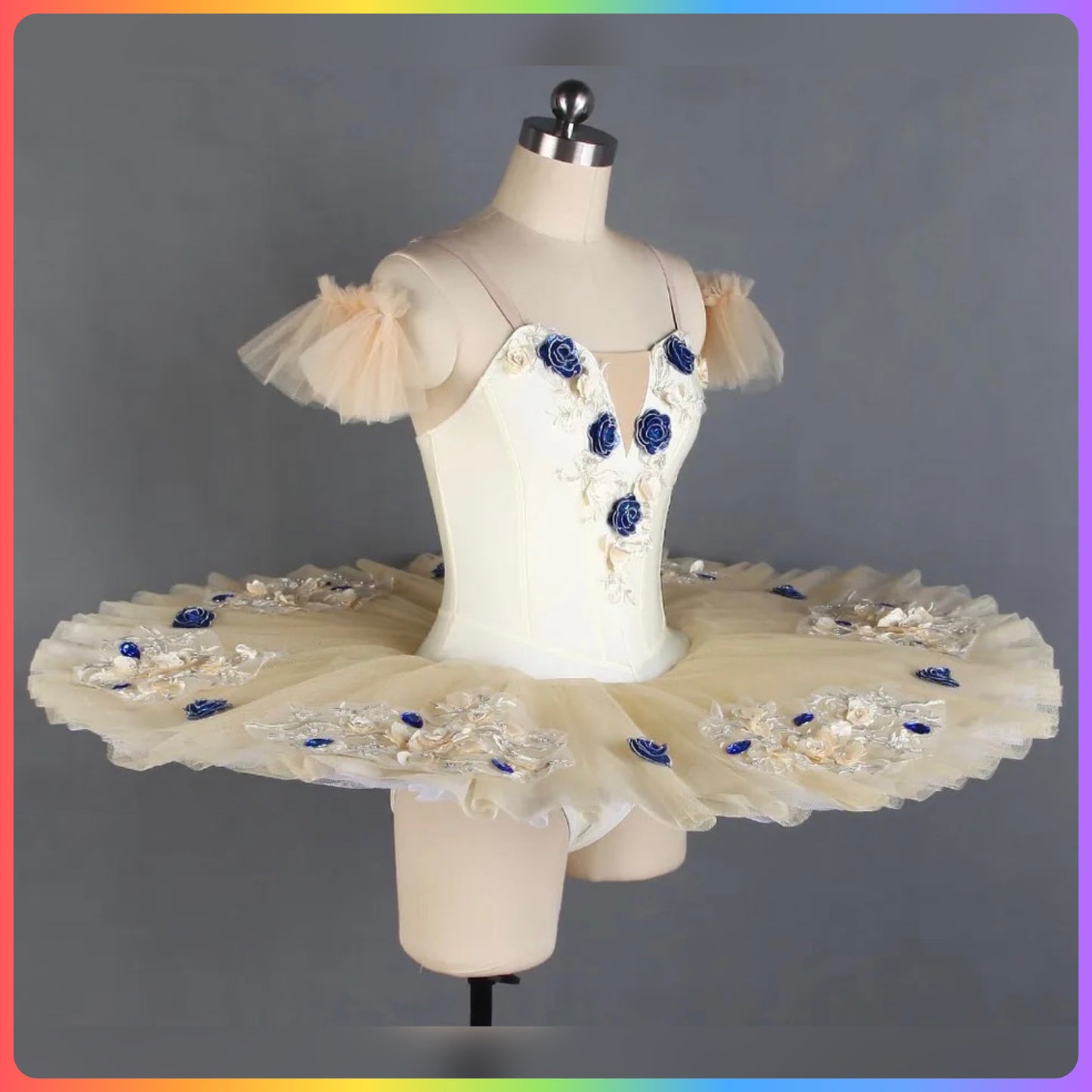 Ivory Velvet Professional Ballet Pancake Tutu (Child & Adult Sizes)