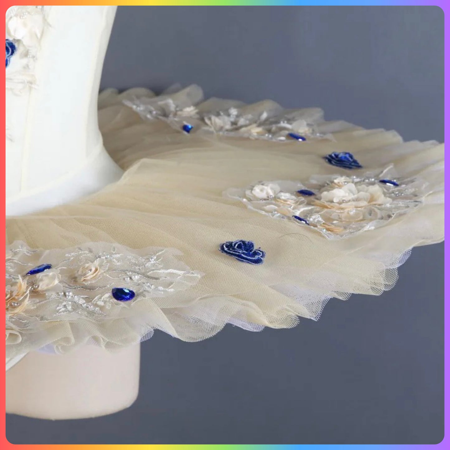 Ivory Velvet Professional Ballet Pancake Tutu (Child & Adult Sizes)