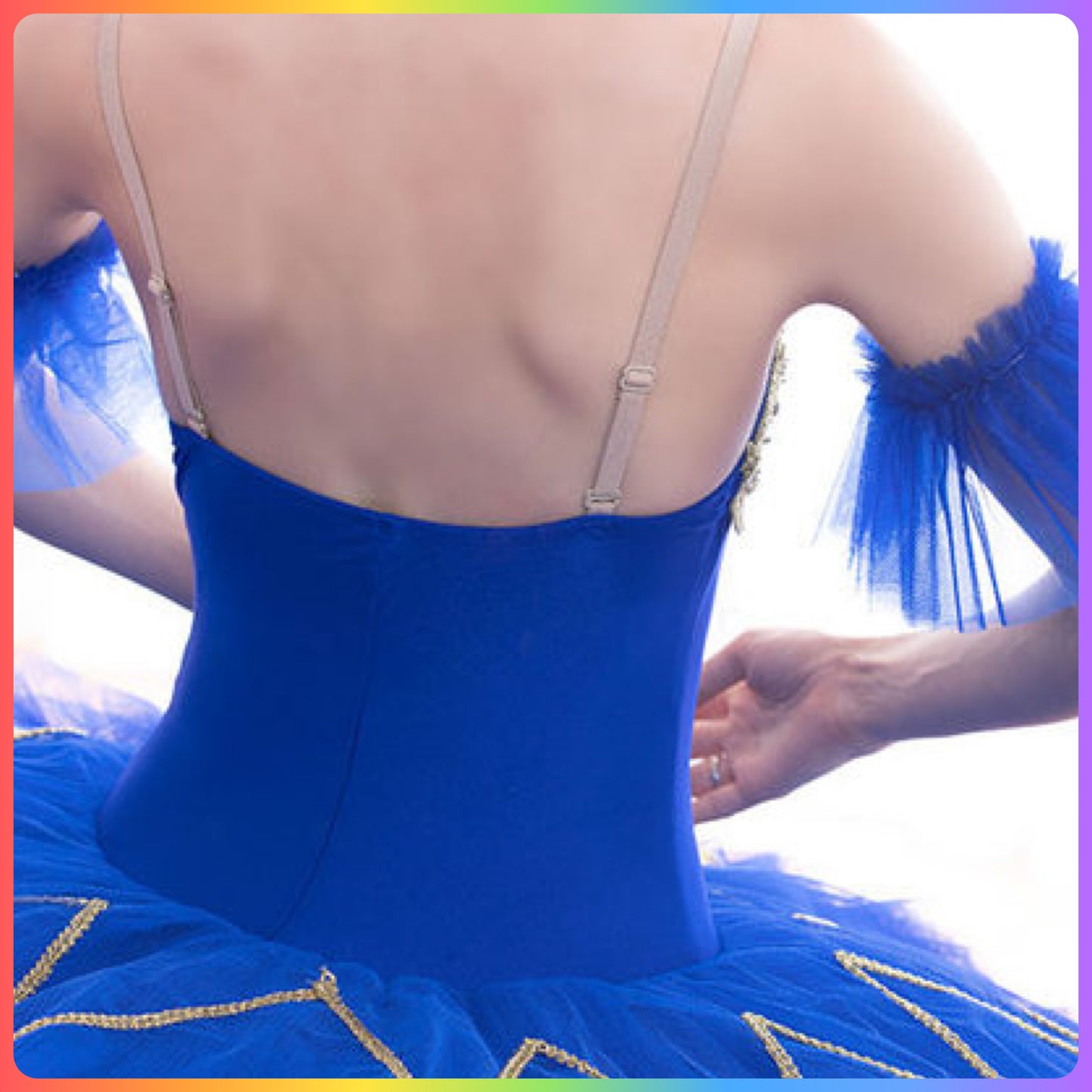 Blue/Gold or Yellow/Silver Pre-Professional Ballet Pancake Tutu (Child & Adult Sizes)