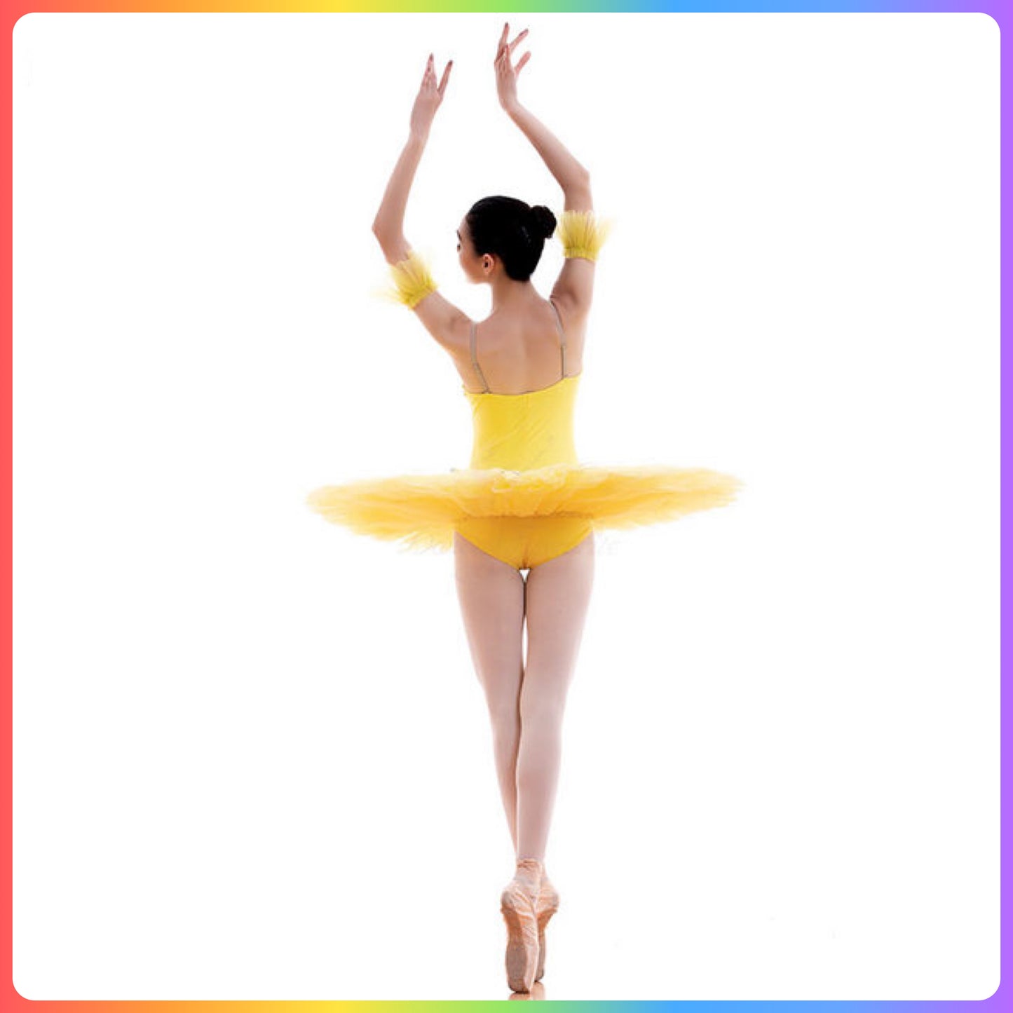 Blue/Gold or Yellow/Silver Pre-Professional Ballet Pancake Tutu (Child & Adult Sizes)