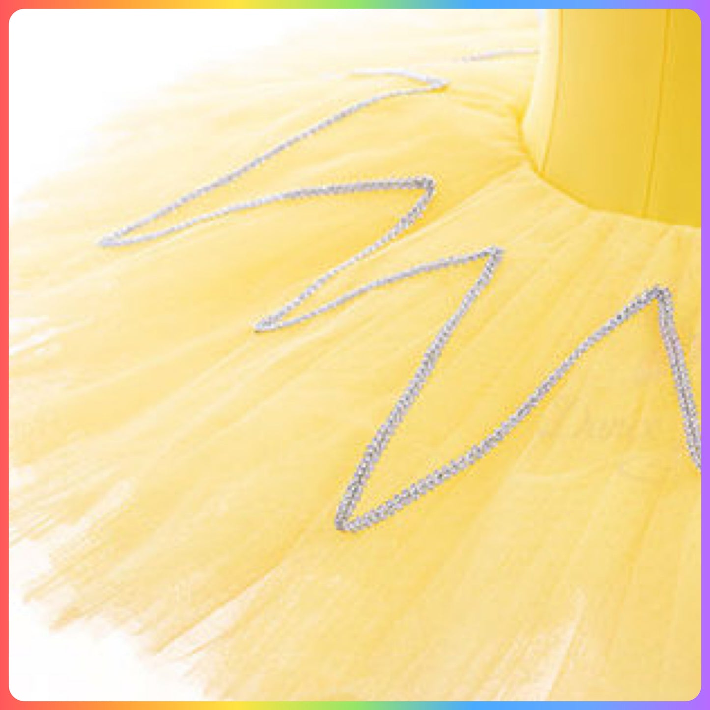 Blue/Gold or Yellow/Silver Pre-Professional Ballet Pancake Tutu (Child & Adult Sizes)