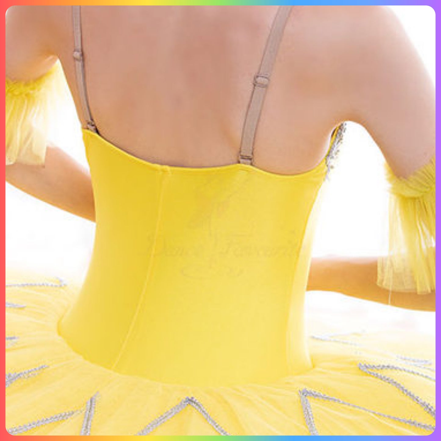 Blue/Gold or Yellow/Silver Pre-Professional Ballet Pancake Tutu (Child & Adult Sizes)