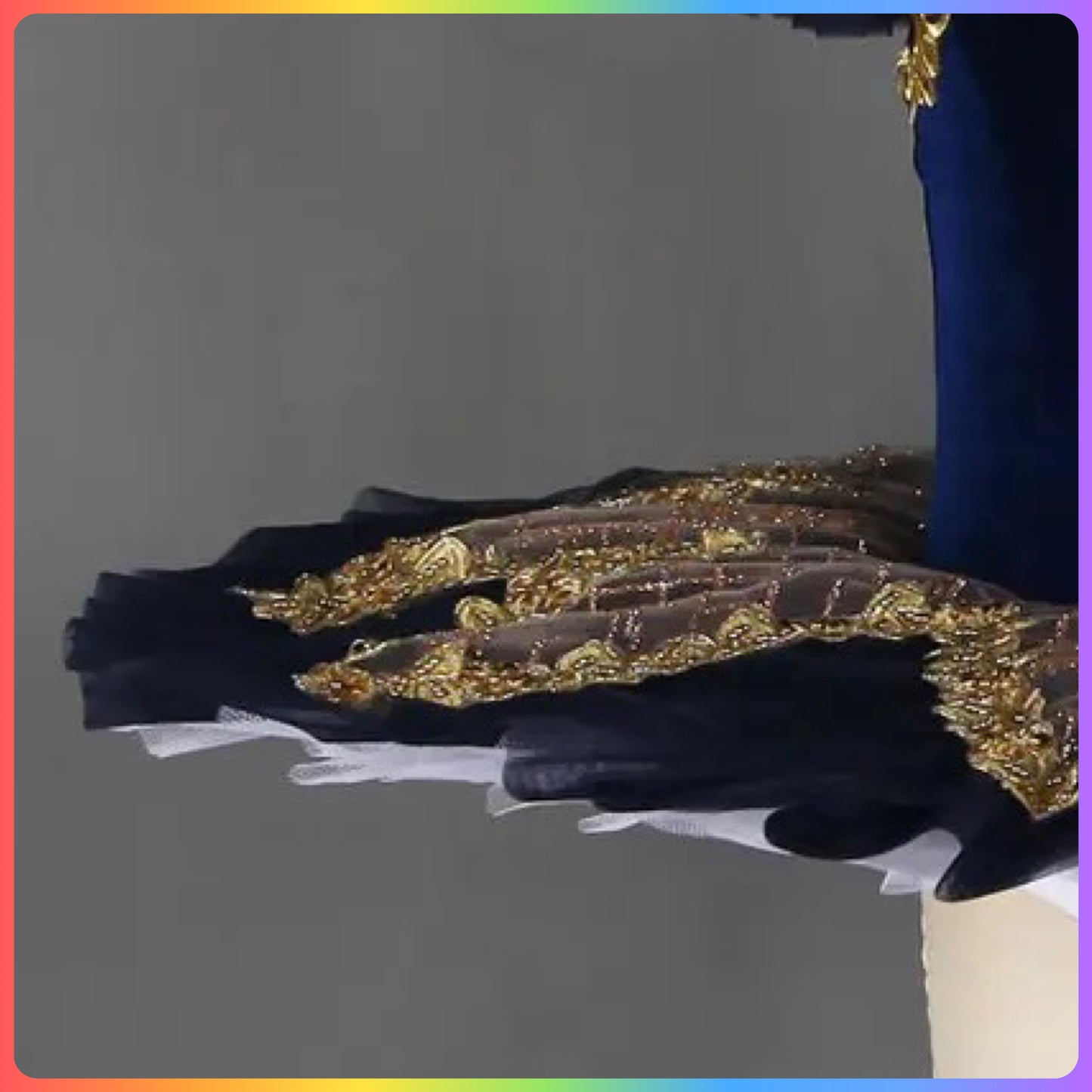 Dark Blue Velvet Professional Ballet Pancake Tutu (Child & Adult Sizes)