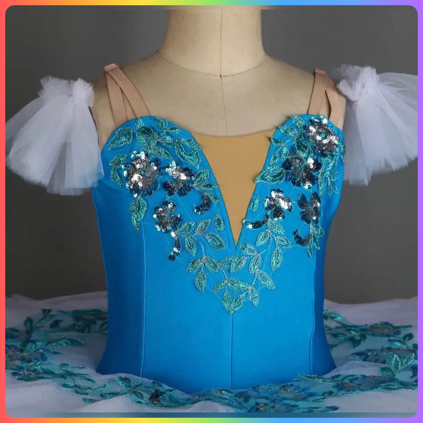 Blue Turquoise Professional Ballet Pancake Tutu (Child & Adult Sizes)
