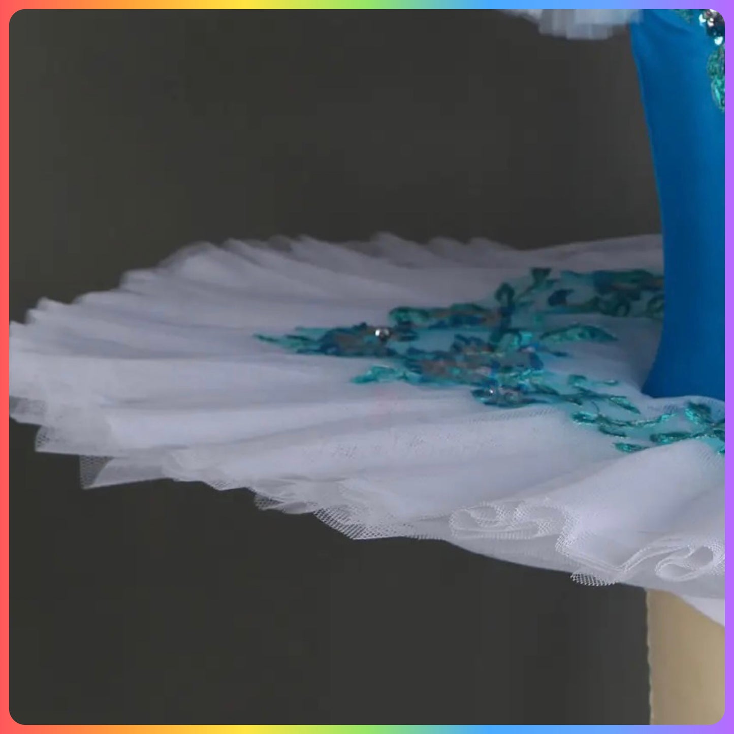 Blue Turquoise Professional Ballet Pancake Tutu (Child & Adult Sizes)