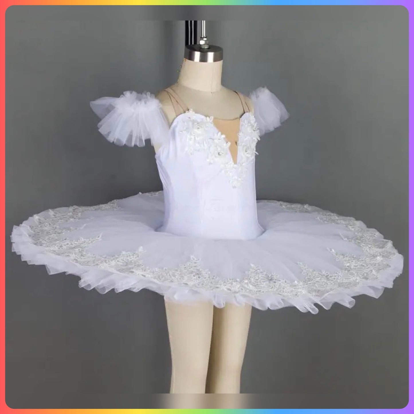 White Professional Ballet Pancake Tutu (Child & Adult Sizes)