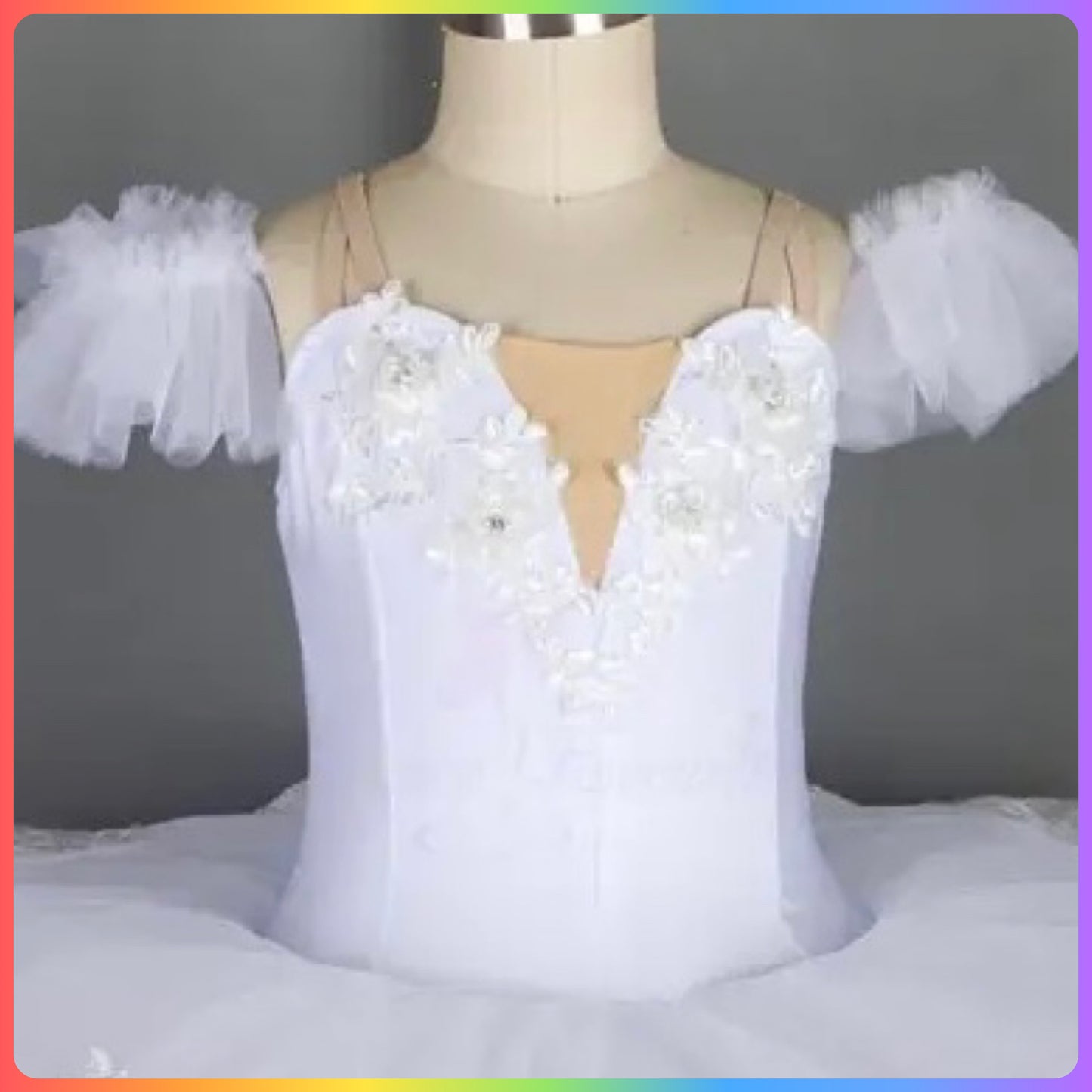 White Professional Ballet Pancake Tutu (Child & Adult Sizes)
