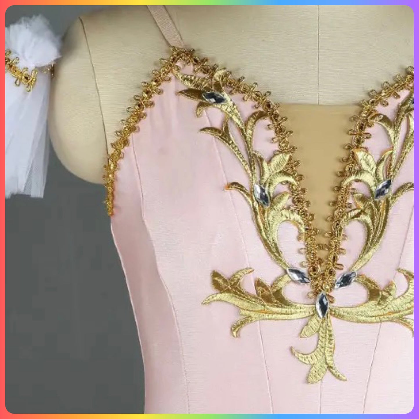 Pink & Gold Professional Ballet Pancake Tutu (Child & Adult Sizes)