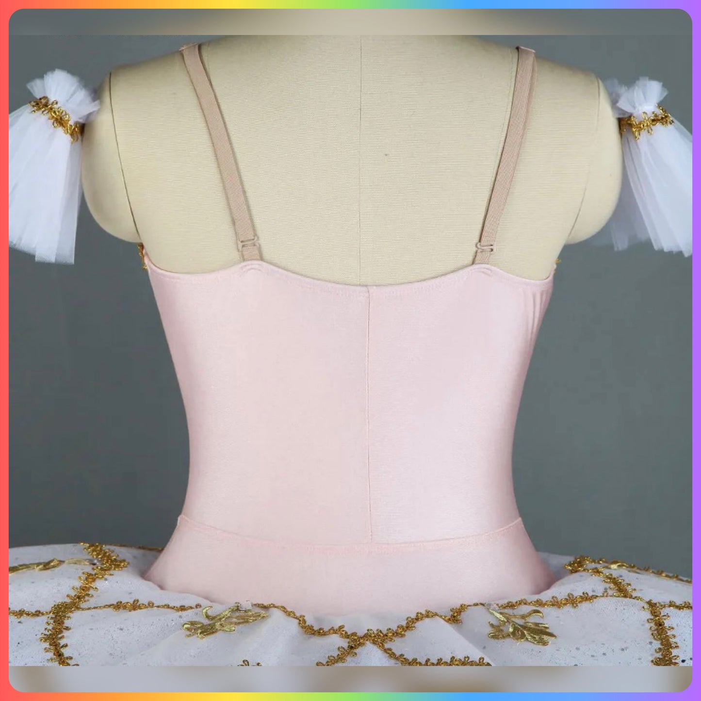 Pink & Gold Professional Ballet Pancake Tutu (Child & Adult Sizes)