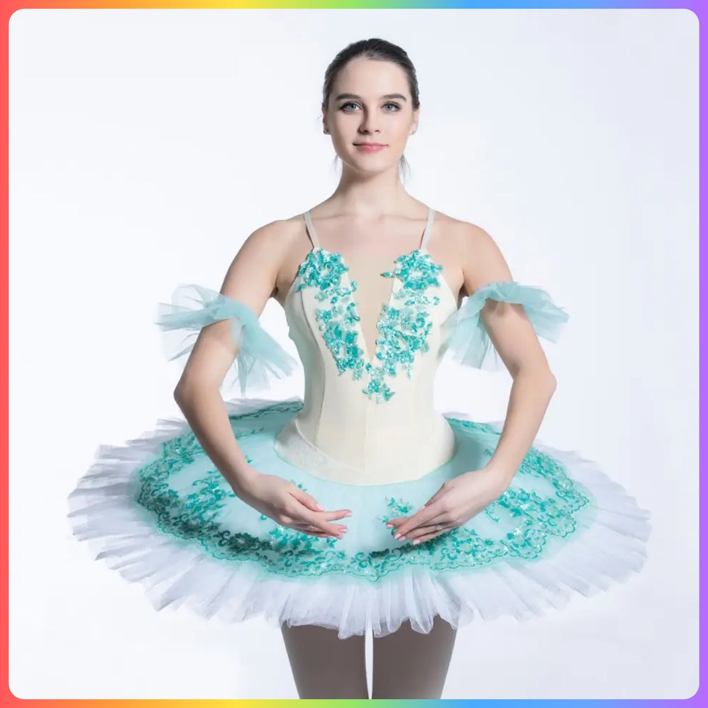 Green Professional Ballet Pancake Tutu (Child & Adult Sizes)