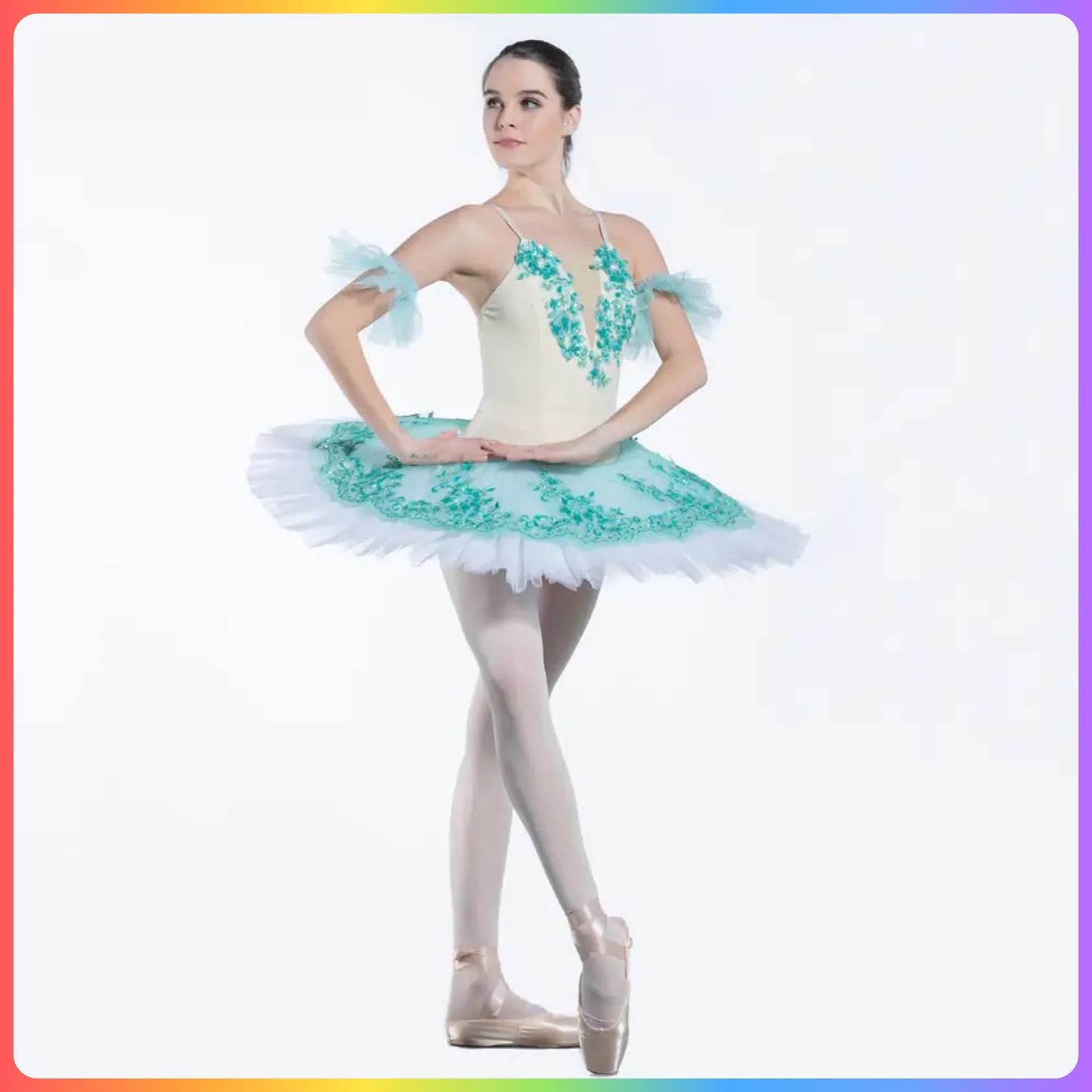 Green Professional Ballet Pancake Tutu (Child & Adult Sizes)