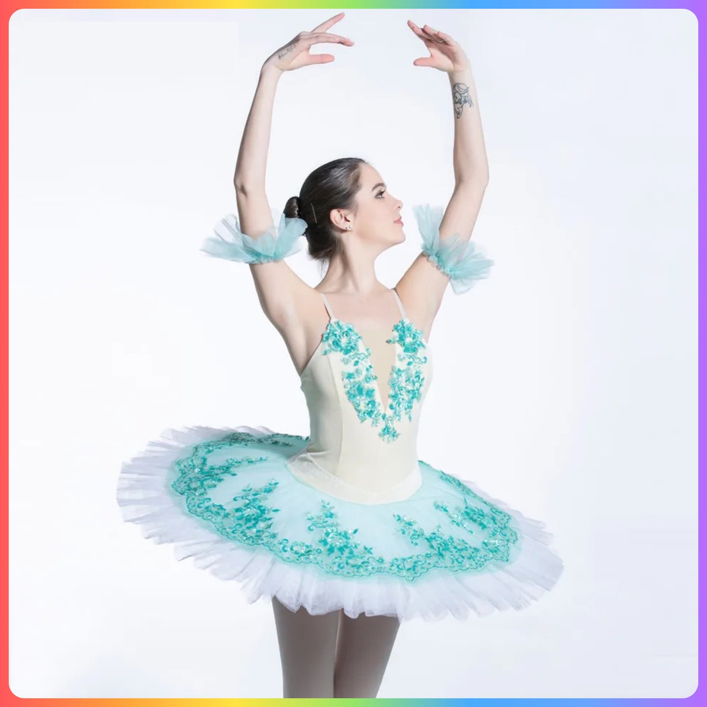 Green Professional Ballet Pancake Tutu (Child & Adult Sizes)