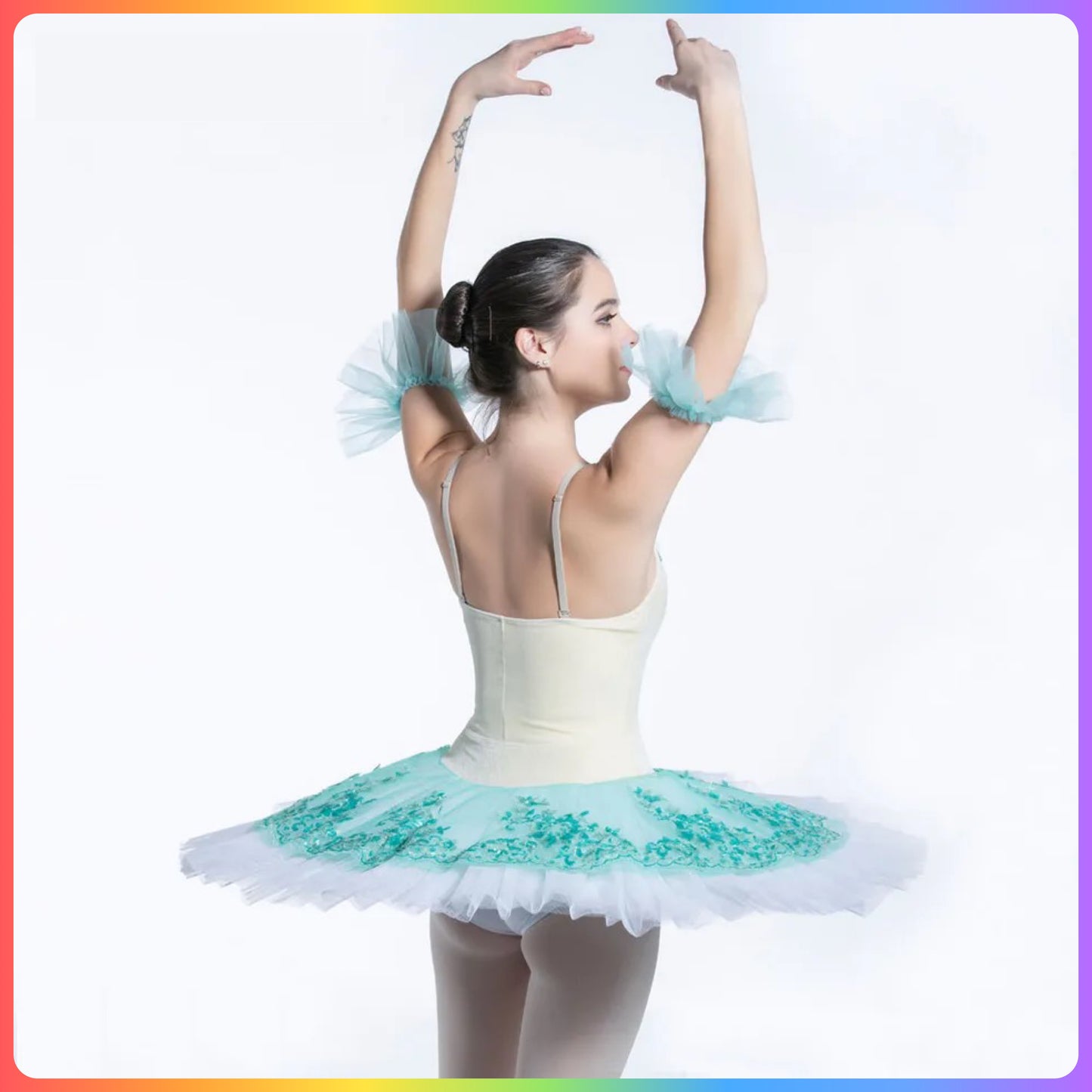 Green Professional Ballet Pancake Tutu (Child & Adult Sizes)