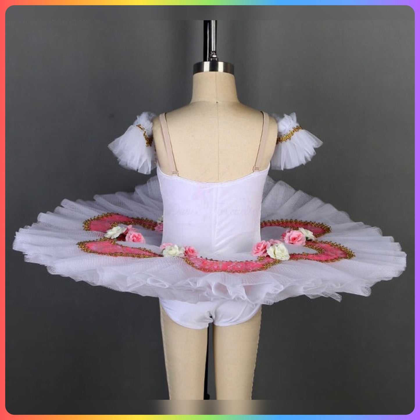 Velvet & Sequin Professional Ballet Pancake Tutu in Pink or Blue (Child & Adult Sizes)