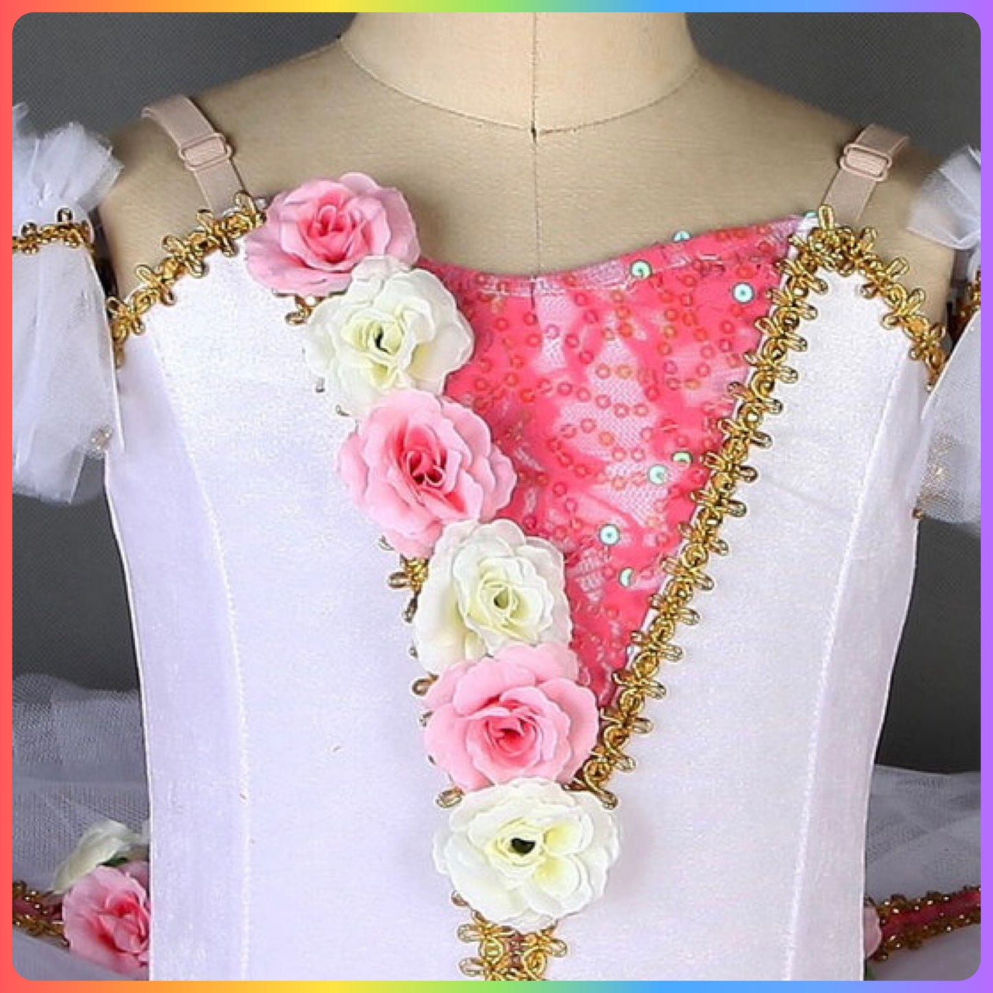 Velvet & Sequin Professional Ballet Pancake Tutu in Pink or Blue (Child & Adult Sizes)