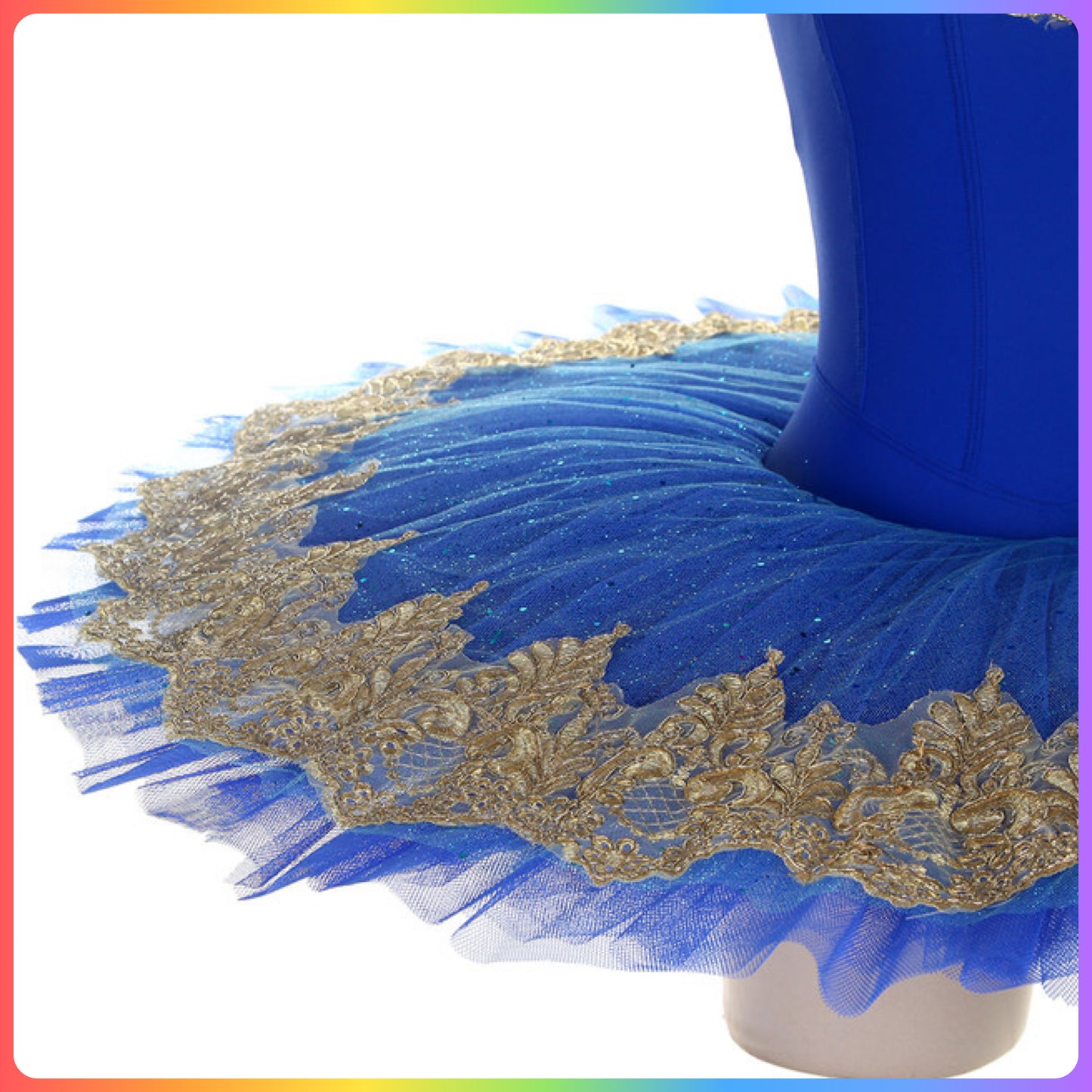 Blue & Gold Professional Ballet Pancake Tutu (Child & Adult Sizes)