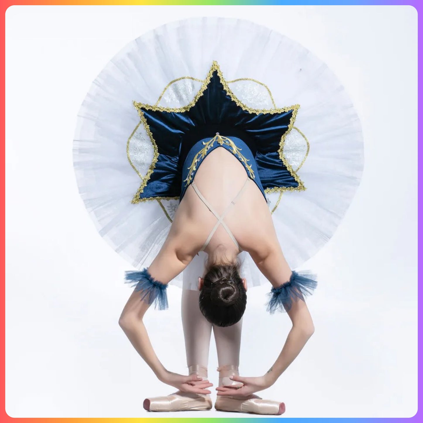 Navy Blue Velvet Professional Ballet Pancake Tutu (Child & Adult Sizes)