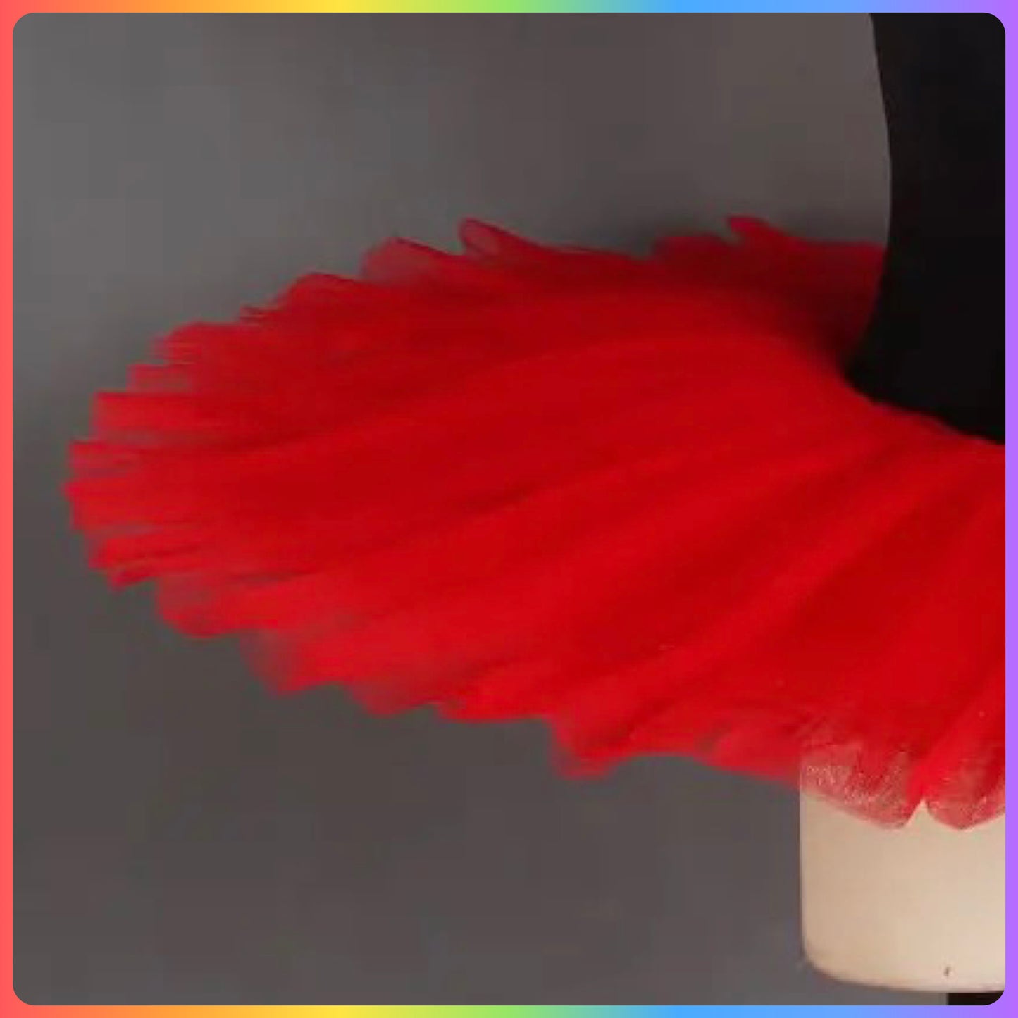Black & Red Velvet Professional Ballet Pancake Tutu (Child & Adult Sizes)
