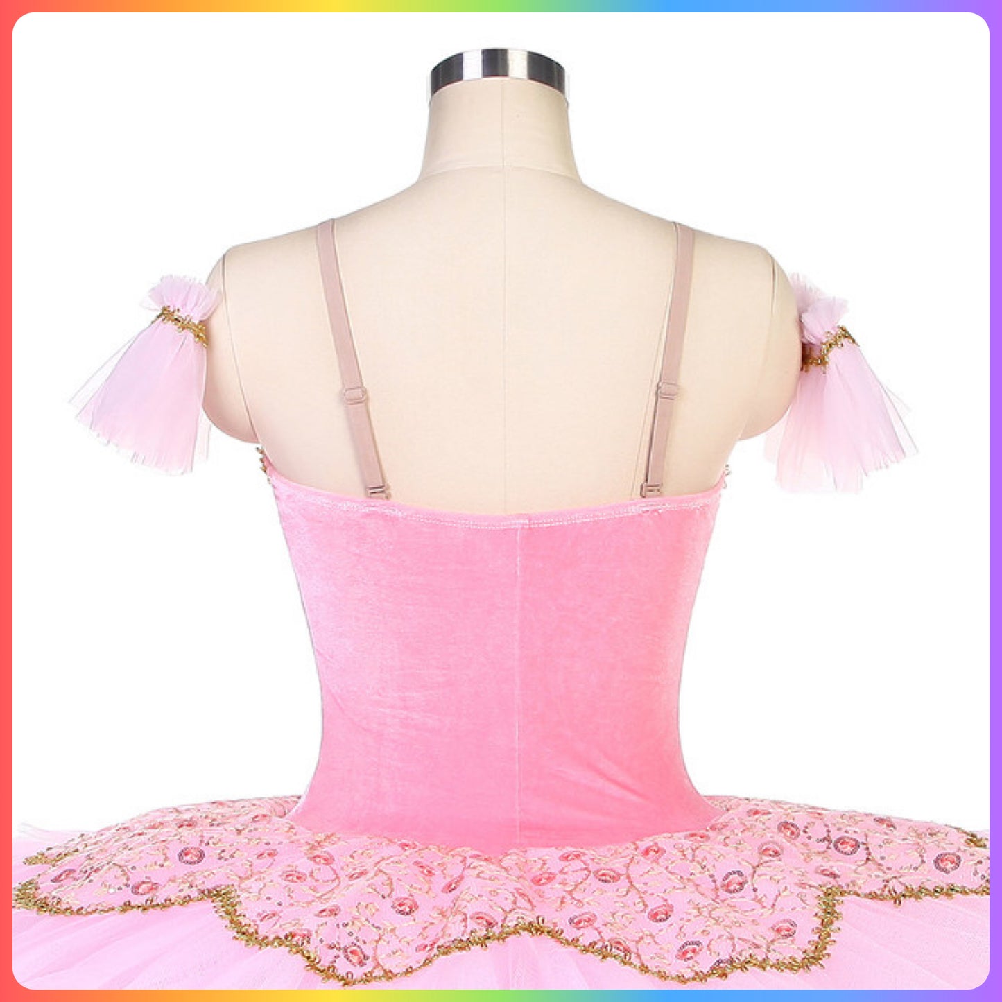 Pink Flower Professional Ballet Pancake Tutu