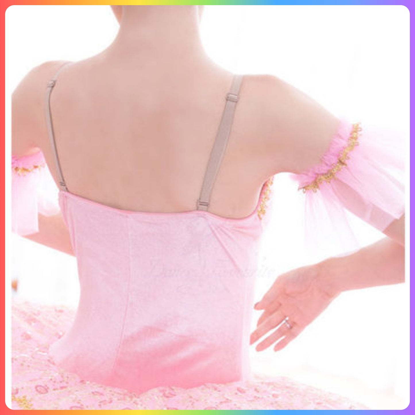 Pink Flower Professional Ballet Pancake Tutu