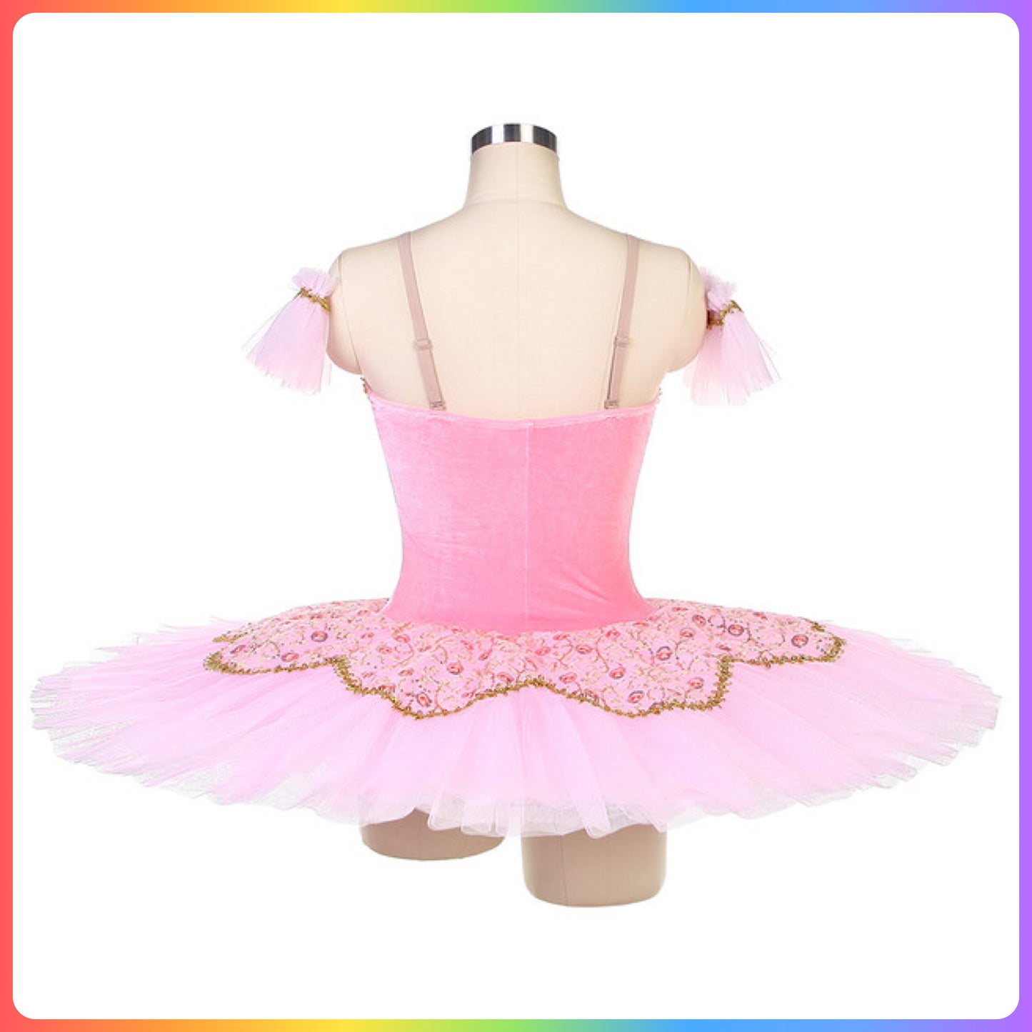 Pink Flower Professional Ballet Pancake Tutu