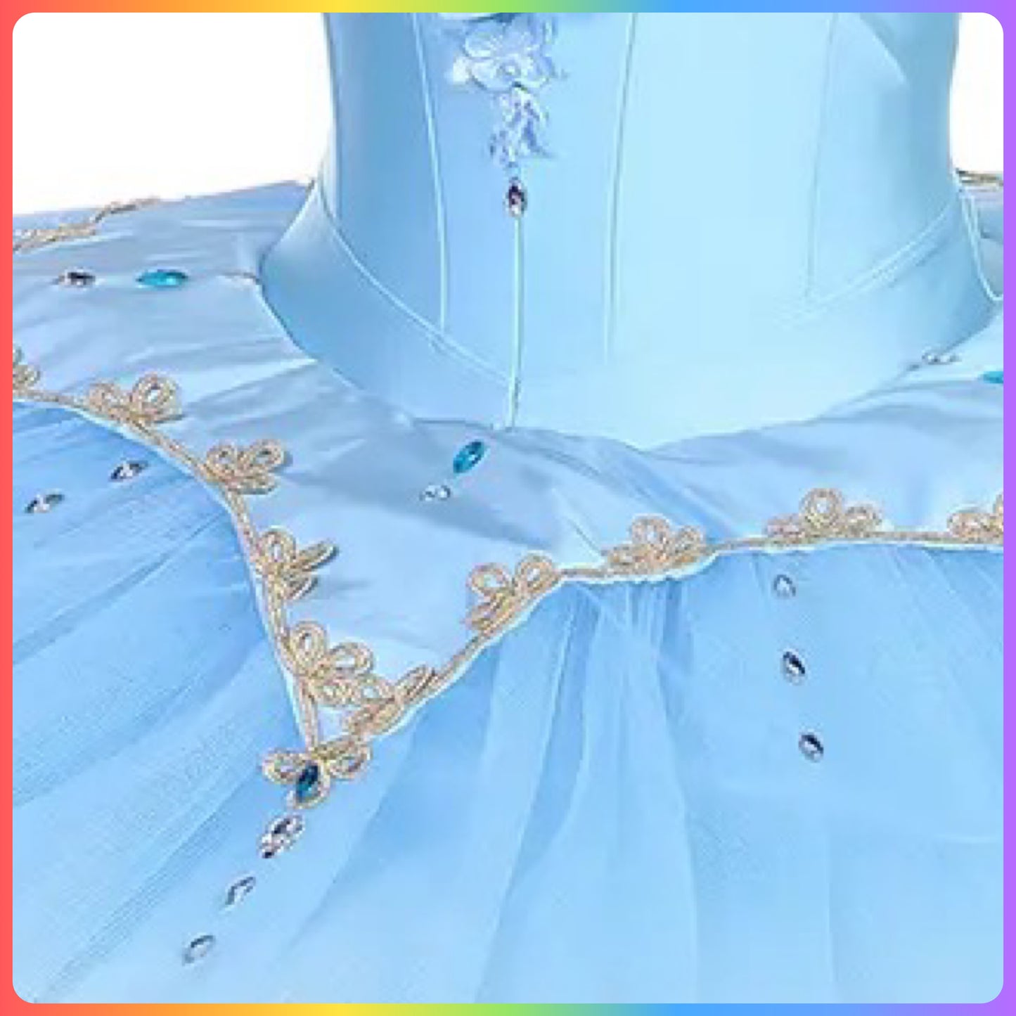 Floral Bodice Professional Ballet Pancake Tutu (Child & Adult Sizes)