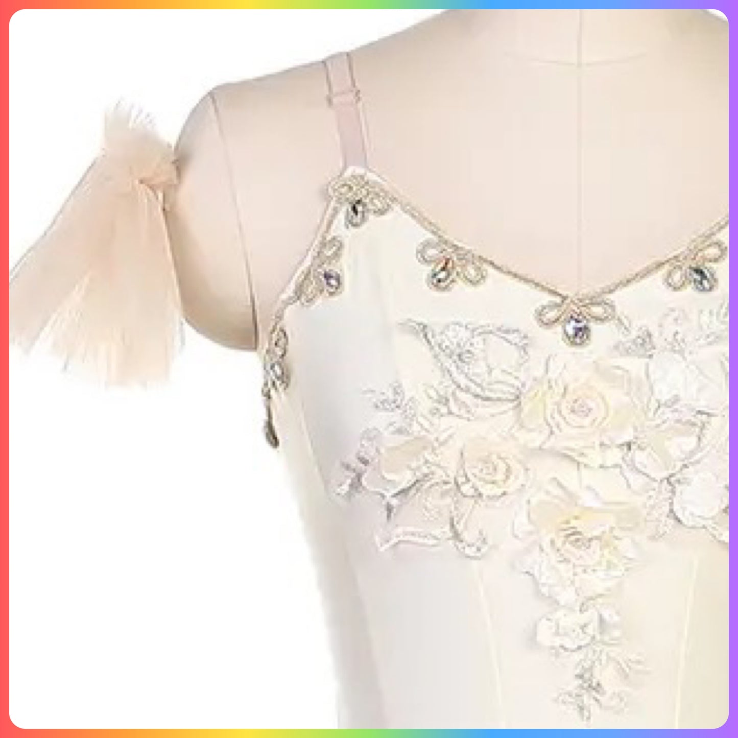 Floral Bodice Professional Ballet Pancake Tutu (Child & Adult Sizes)