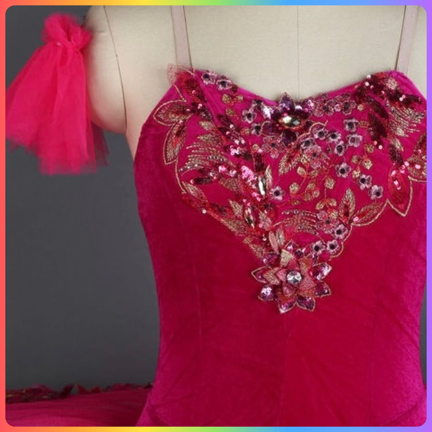 Hot Pink Professional Ballet Pancake Tutu (Child & Adult Sizes)