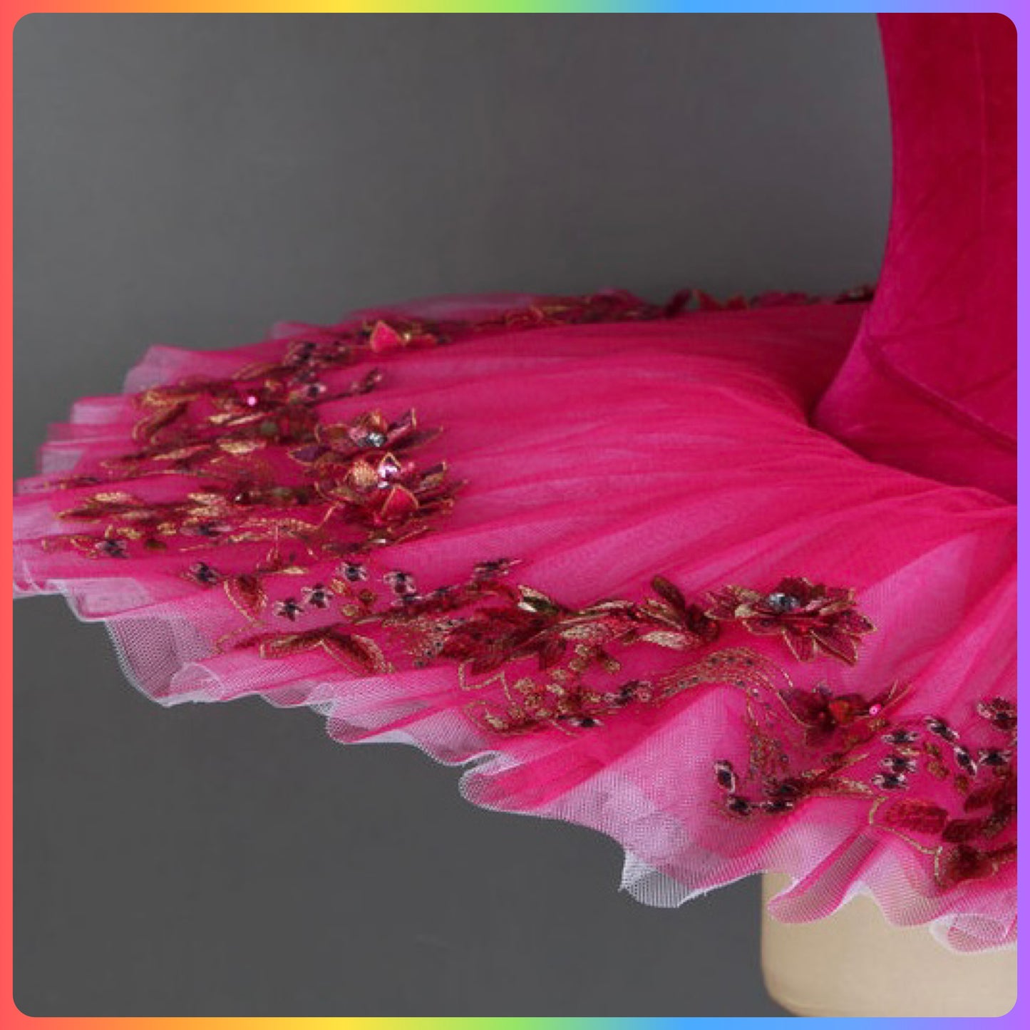 Hot Pink Professional Ballet Pancake Tutu (Child & Adult Sizes)