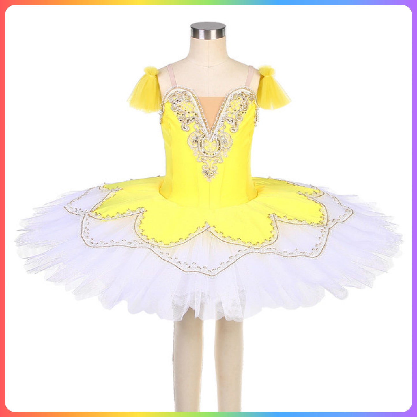 Yellow Pre-Professional Ballet Pancake Tutu