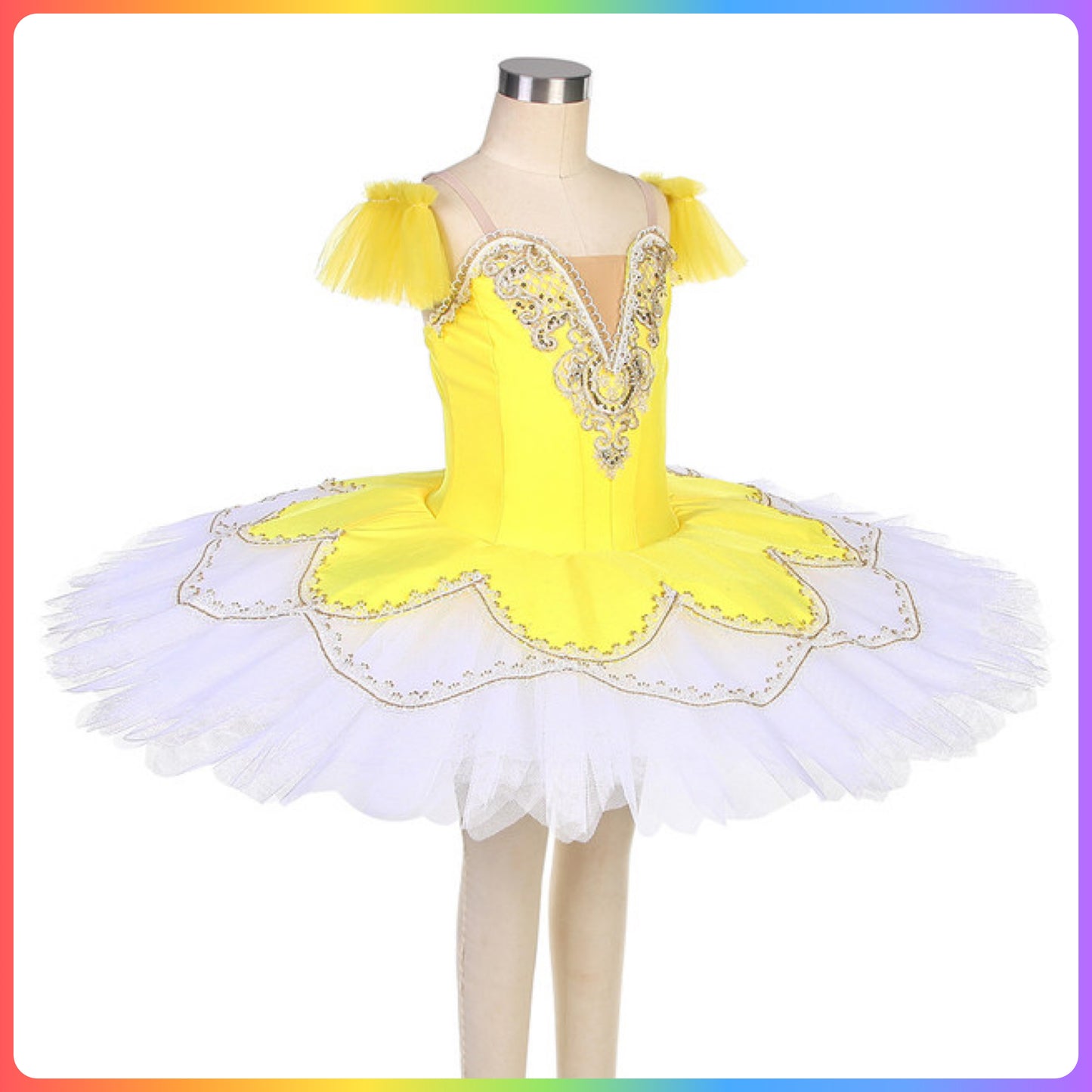 Yellow Pre-Professional Ballet Pancake Tutu