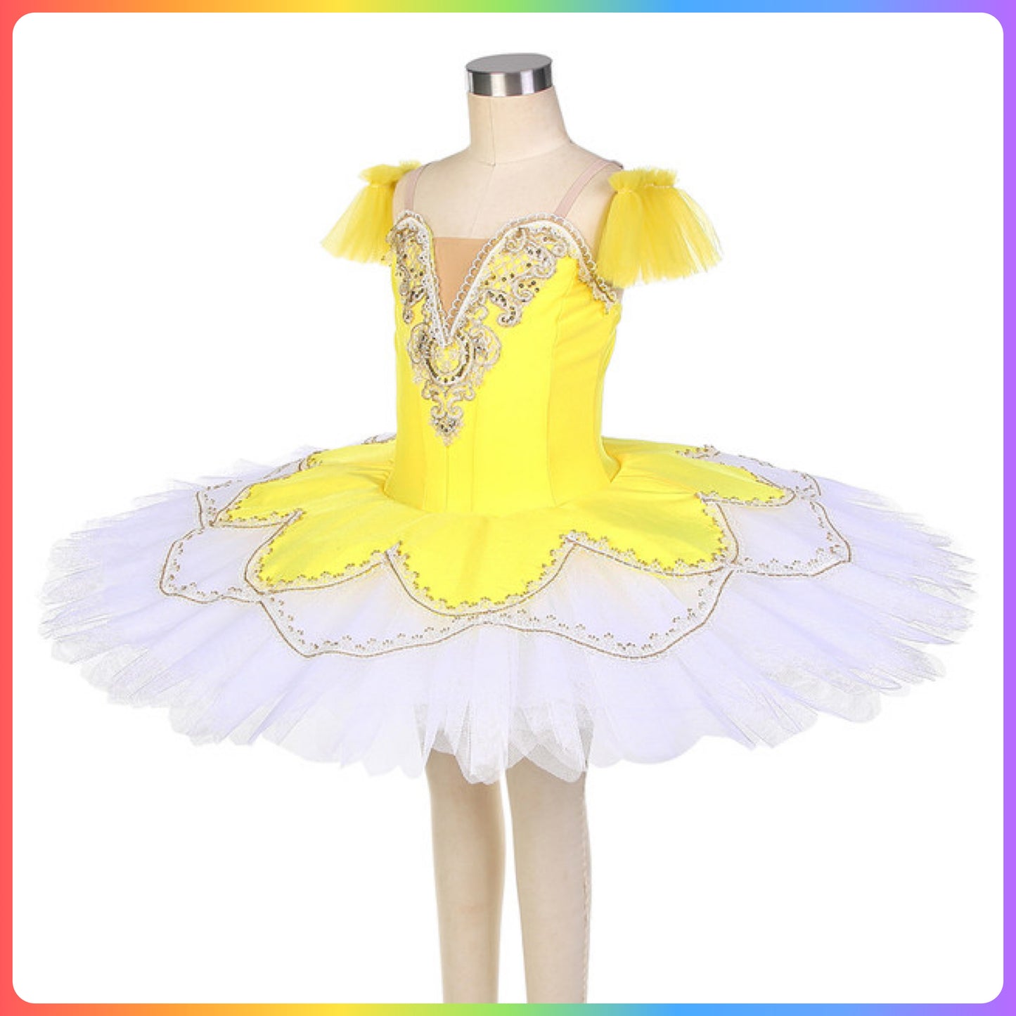 Yellow Pre-Professional Ballet Pancake Tutu