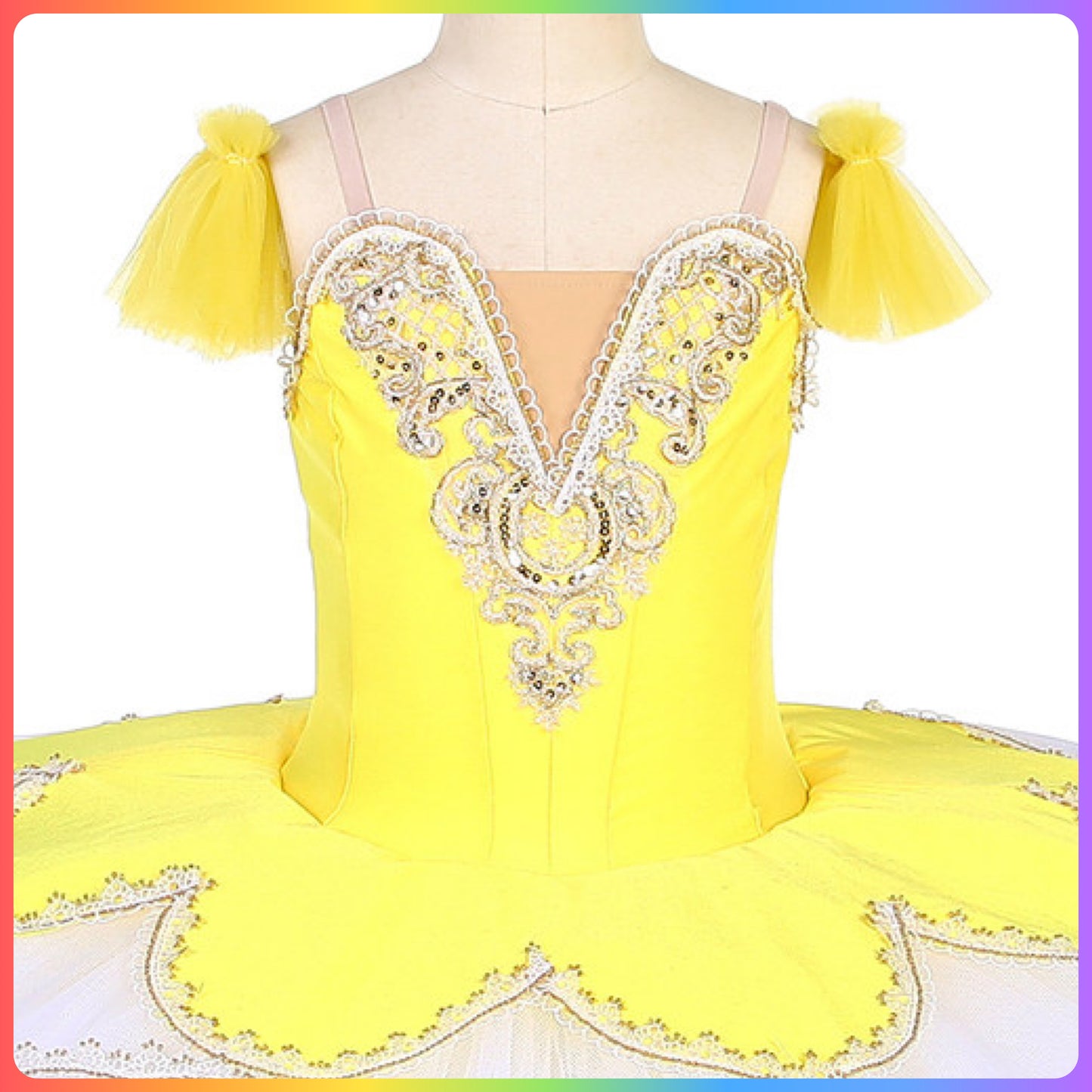 Yellow Pre-Professional Ballet Pancake Tutu
