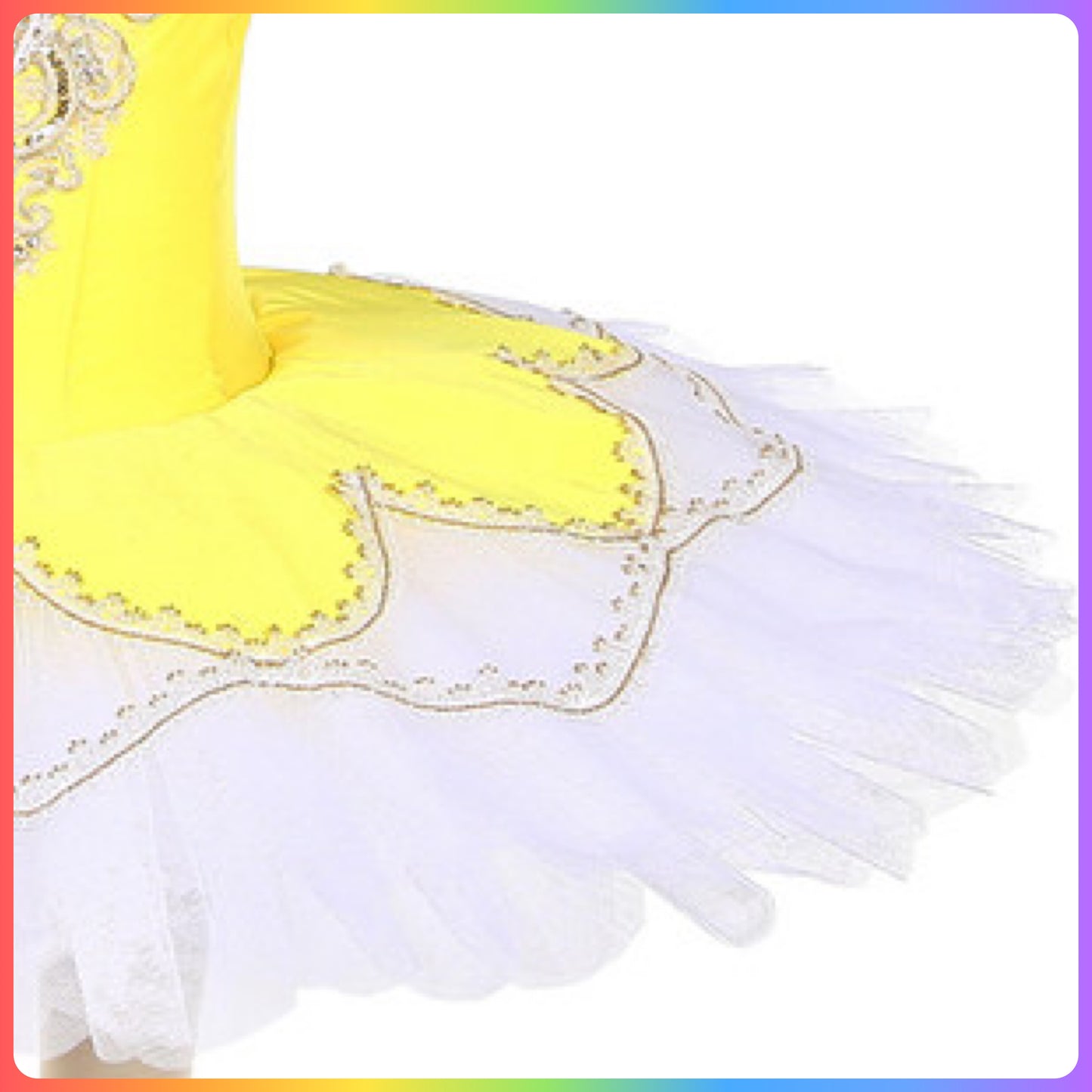Yellow Pre-Professional Ballet Pancake Tutu