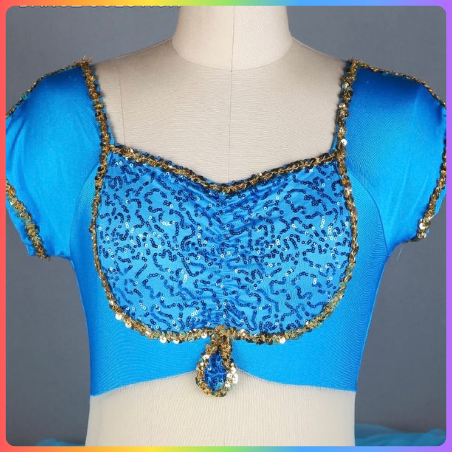 Blue Sequin Professional Ballet Pancake Tutu (Child & Adult Sizes)