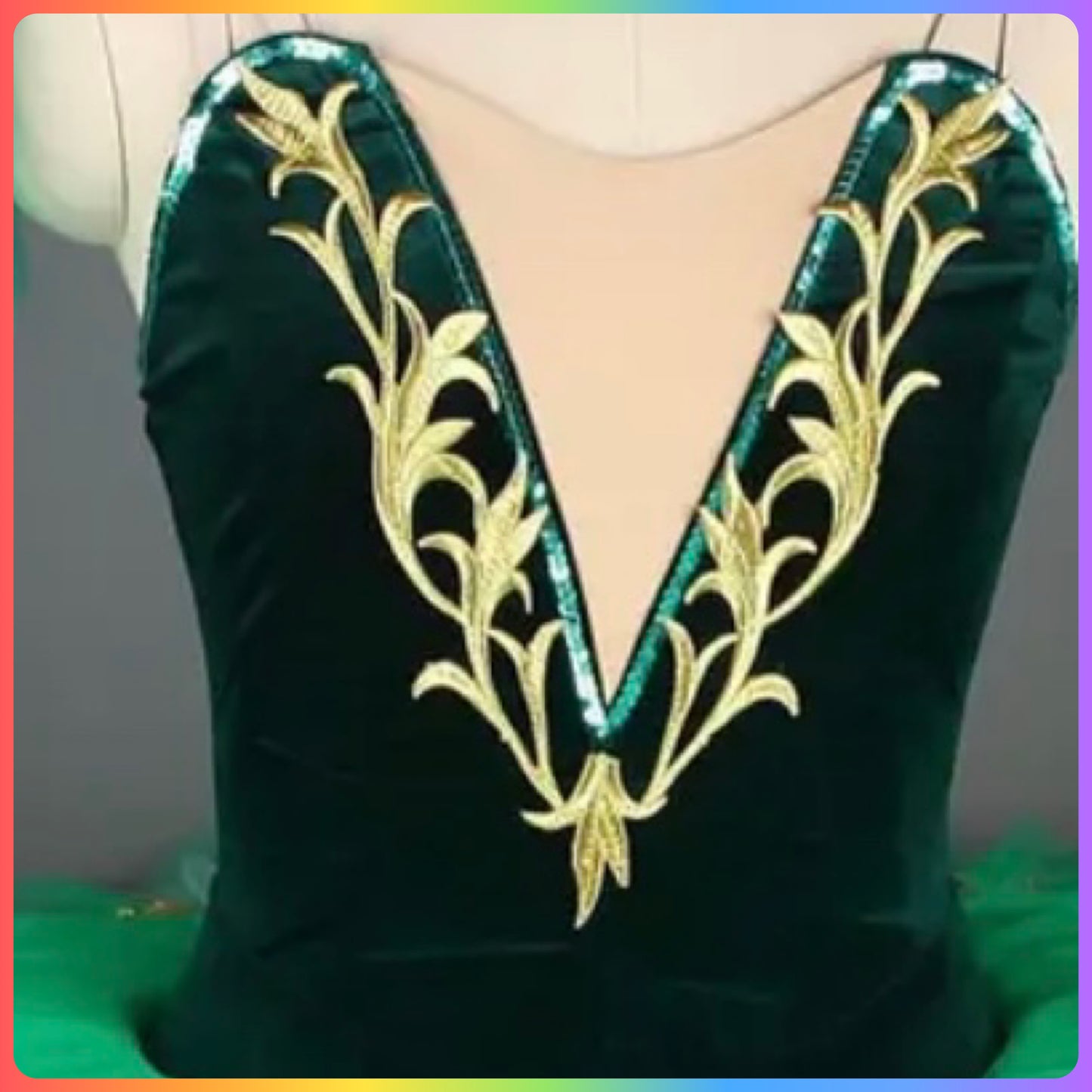 Hot Pink / Green Professional Ballet Pancake Tutu (Child & Adult Sizes)