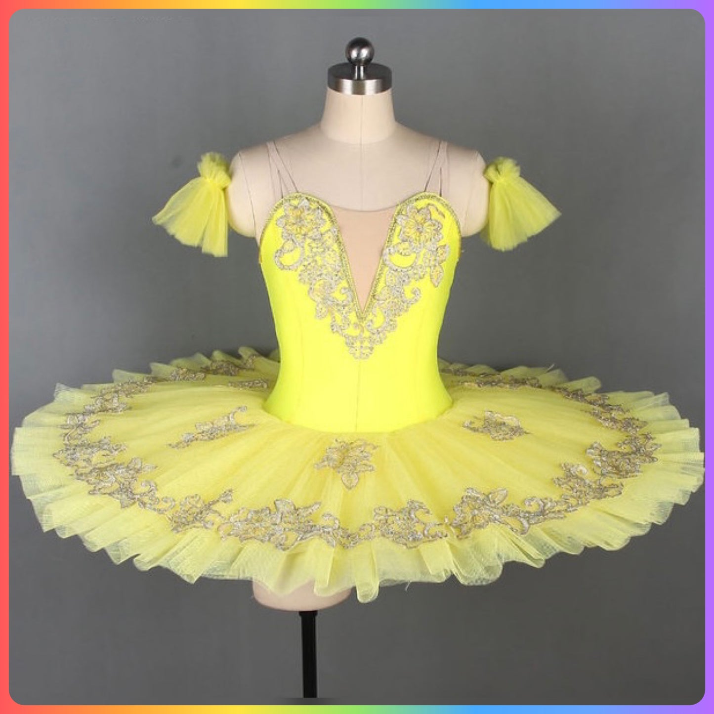 Yellow Professional Ballet Pancake Tutu (Child & Adult Sizes)
