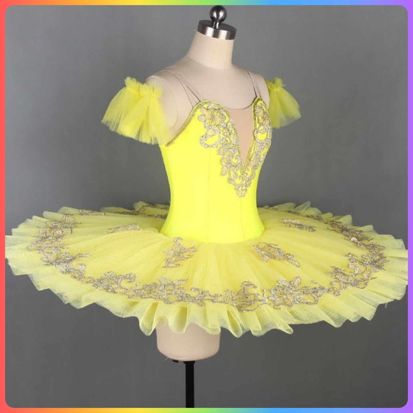 Yellow Professional Ballet Pancake Tutu (Child & Adult Sizes)