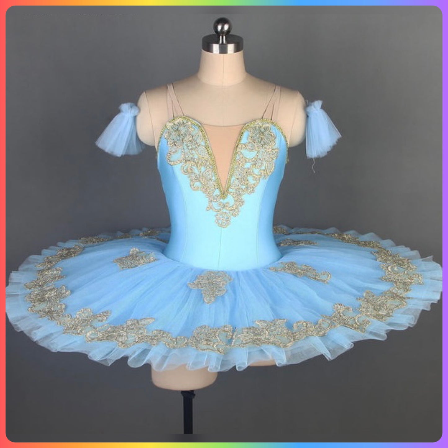 Sky Blue Professional Ballet Pancake Tutu (Child & Adult Sizes)