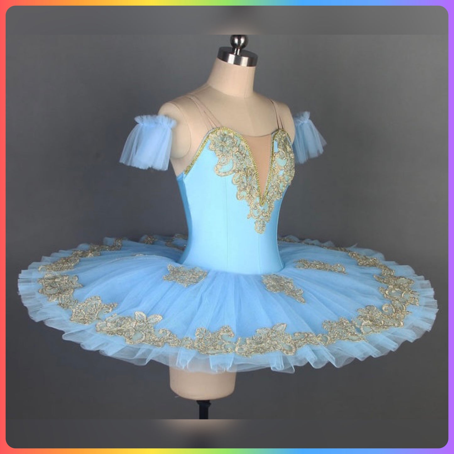 Sky Blue Professional Ballet Pancake Tutu (Child & Adult Sizes)