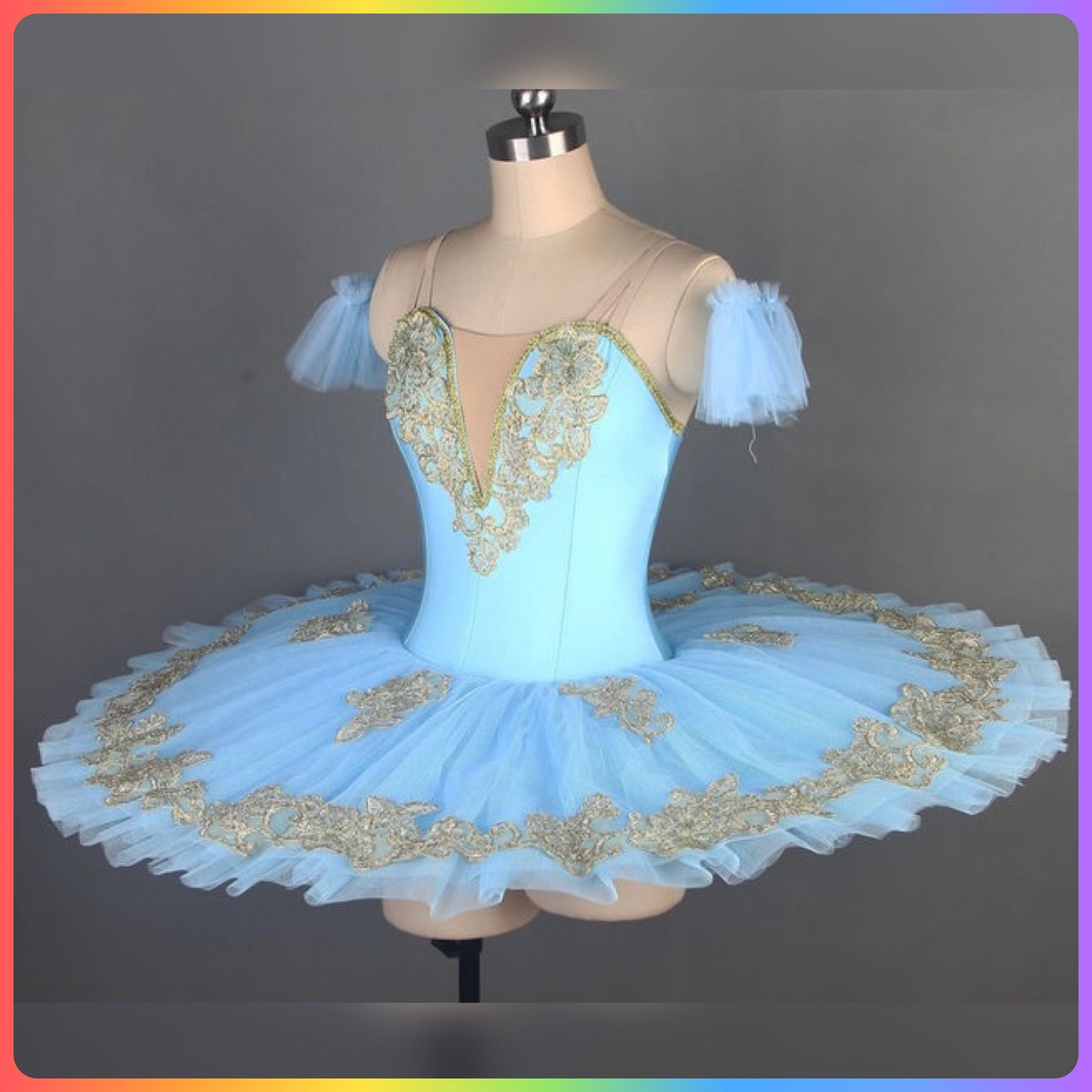 Sky Blue Professional Ballet Pancake Tutu (Child & Adult Sizes)
