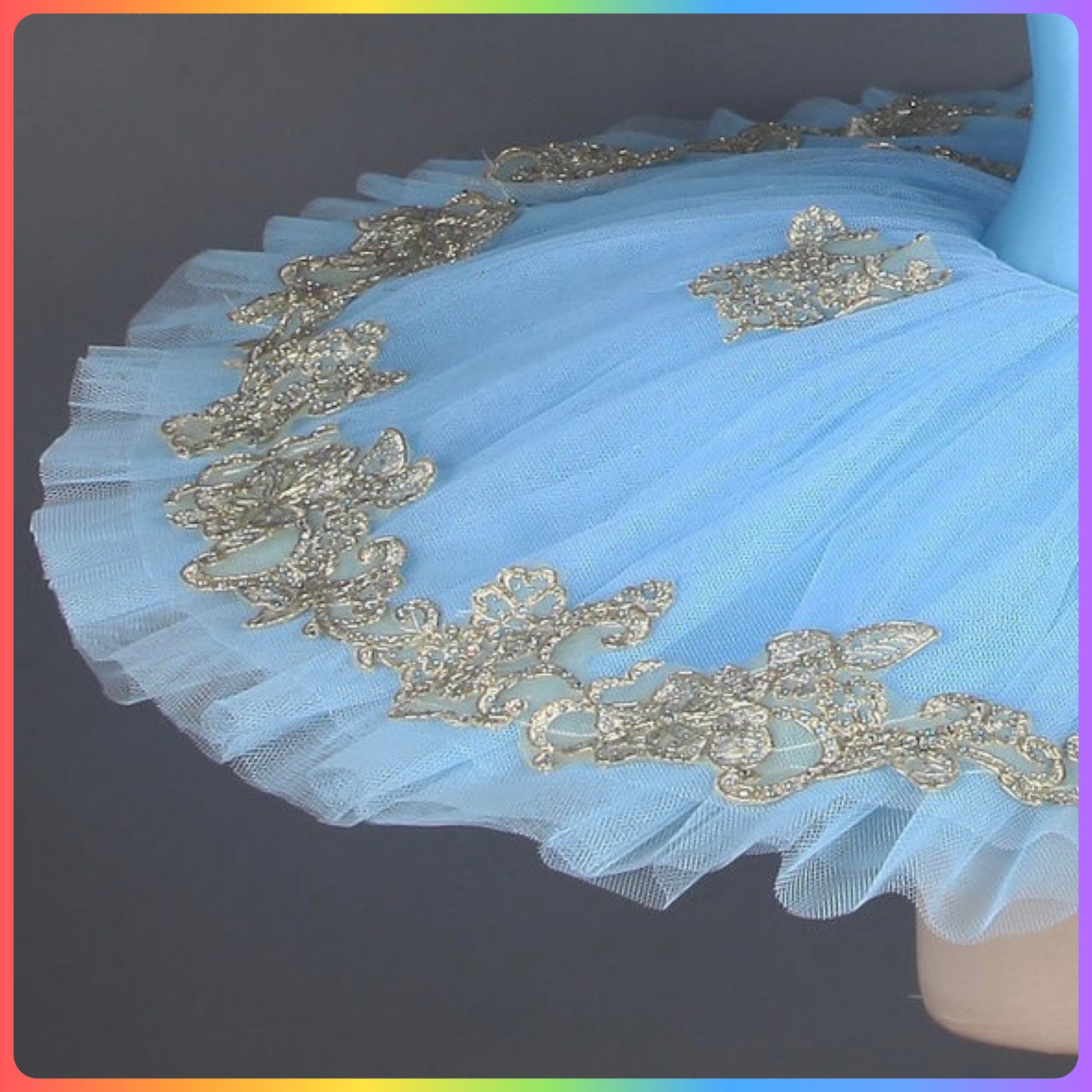 Sky Blue Professional Ballet Pancake Tutu (Child & Adult Sizes)