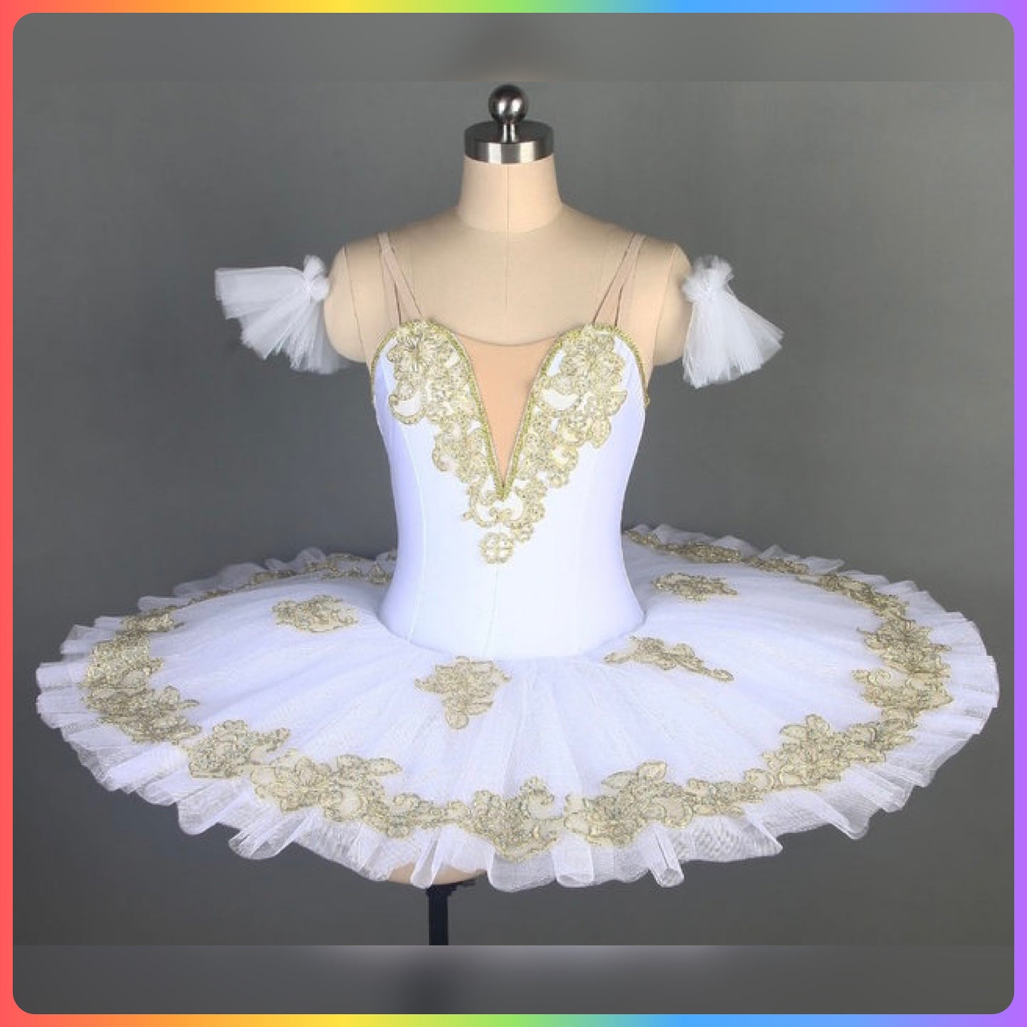 White Professional Ballet Pancake Tutu (Child & Adult Sizes)