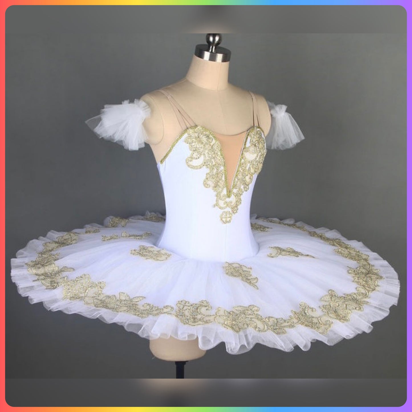 White Professional Ballet Pancake Tutu (Child & Adult Sizes)