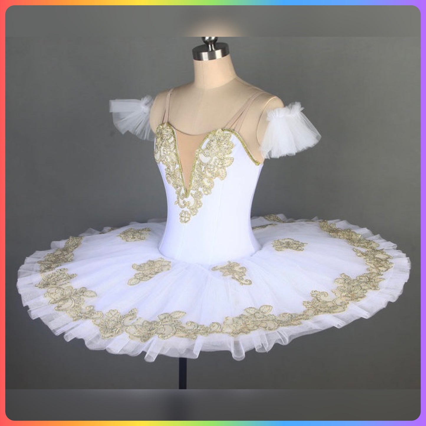 White Professional Ballet Pancake Tutu (Child & Adult Sizes)